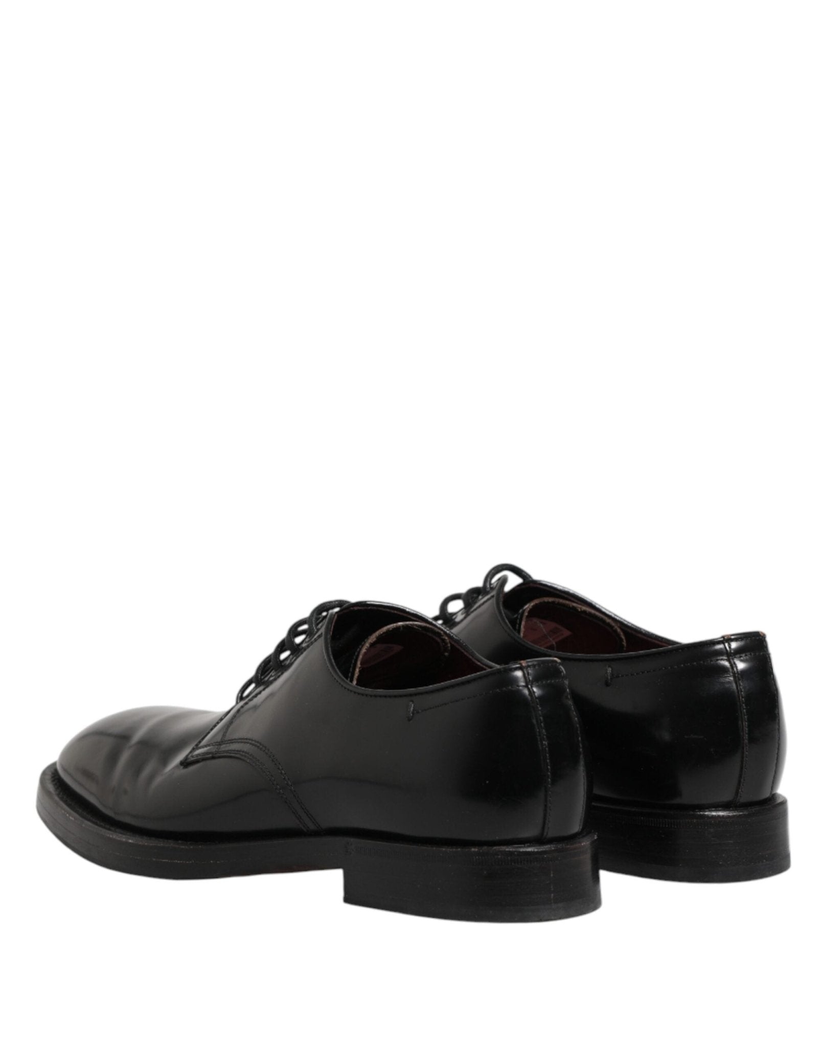 Dolce & Gabbana Black Lace Up Leather Dress Derby Men Shoes - RIMODA