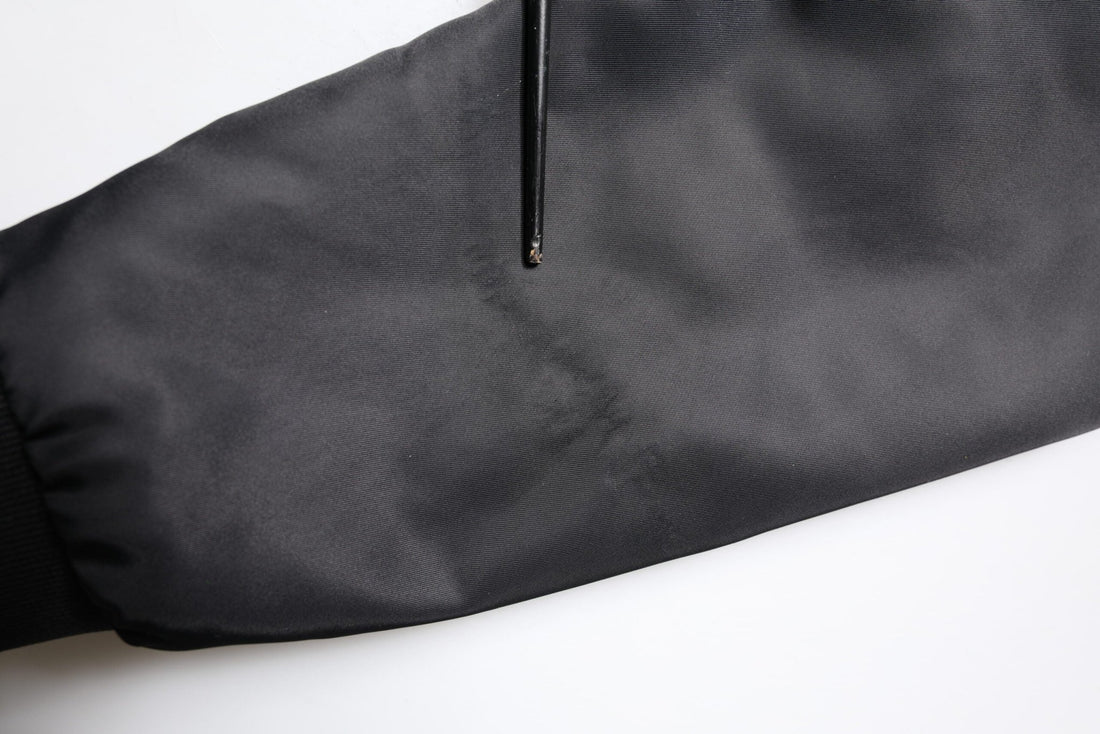 Dolce & Gabbana Black Lambskin Leather Biker Full Zip Jacket - RIMODA