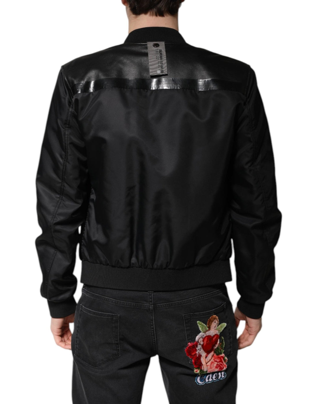 Dolce & Gabbana Black Lambskin Leather Biker Full Zip Jacket - RIMODA