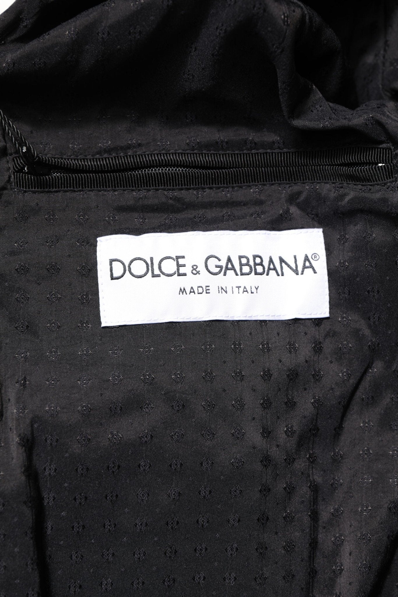 Dolce & Gabbana Black Lambskin Leather Full Zip Biker Jacket - RIMODA