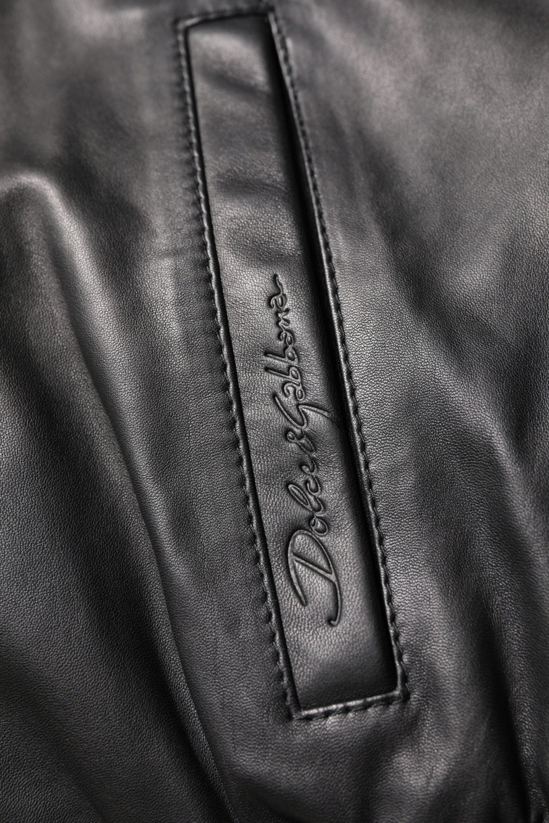 Dolce & Gabbana Black Lambskin Leather Full Zip Biker Jacket - RIMODA