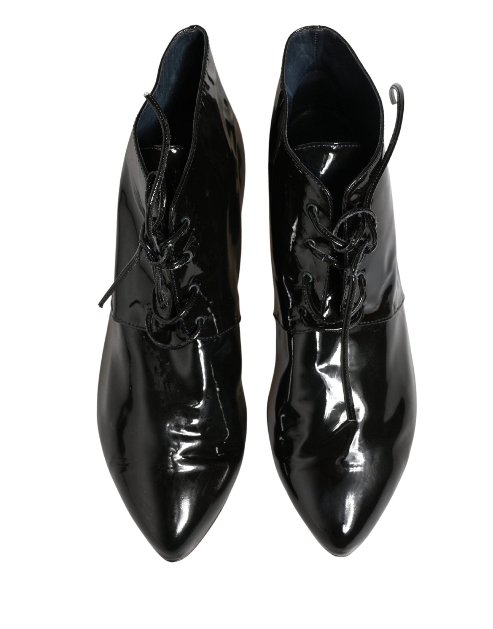 Dolce & Gabbana Black Leather AnkleBoots Shoes - RIMODA