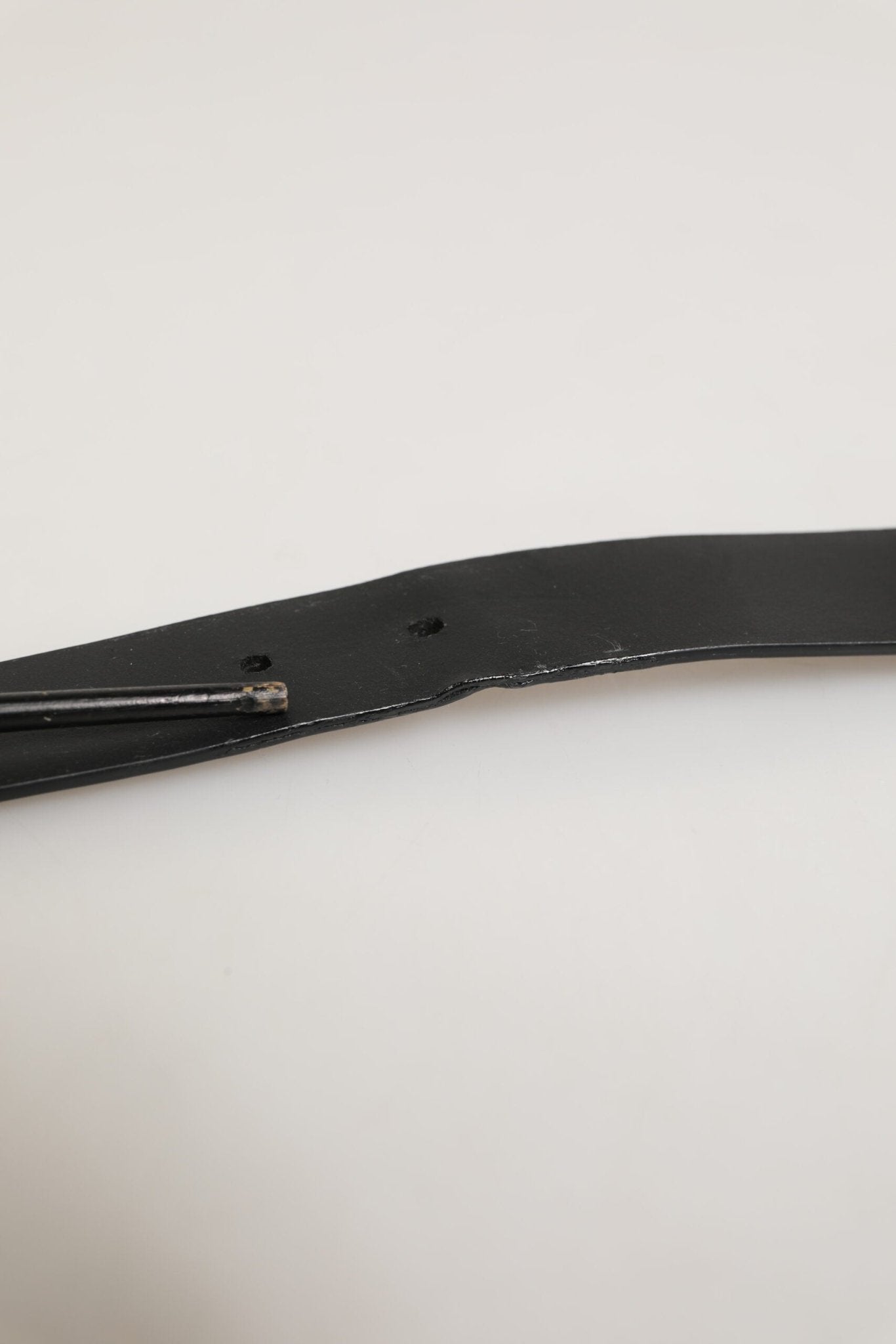 Dolce & Gabbana Black Leather Classic Metal Buckle Men Belt - RIMODA
