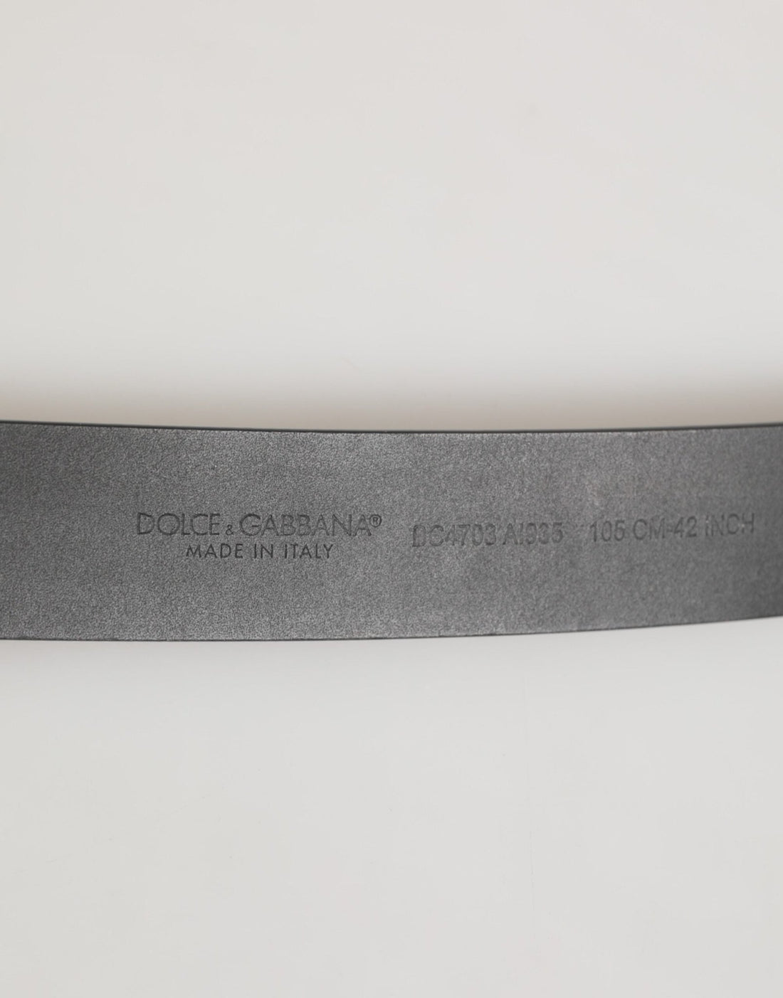 Dolce & Gabbana Black Leather Classic Metal Buckle Men Belt - RIMODA