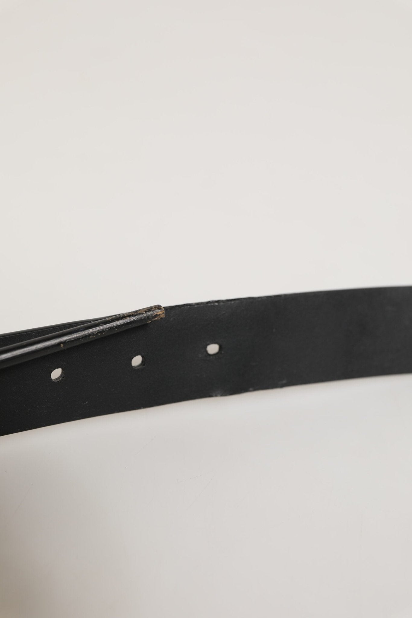 Dolce & Gabbana Black Leather Classic Metal Buckle Men Belt - RIMODA