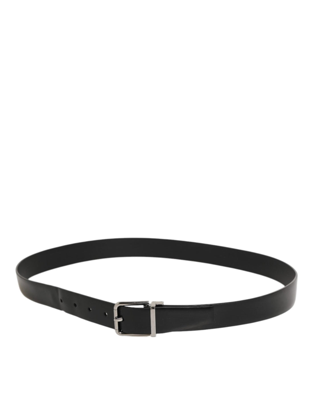 Dolce & Gabbana Black Leather Classic Metal Buckle Men Belt - RIMODA