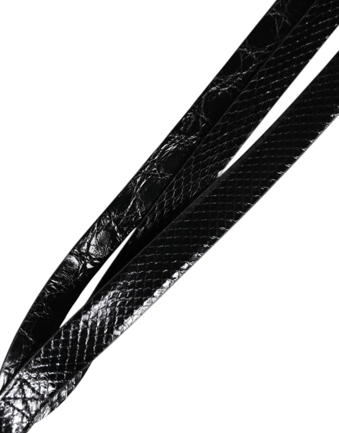 Dolce & Gabbana Black Leather Classic Metal Logo Buckle Belt - RIMODA