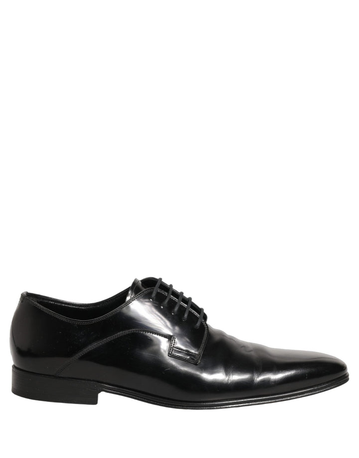 Dolce & Gabbana Black Leather Derby Dress Men Formal Shoes - RIMODA