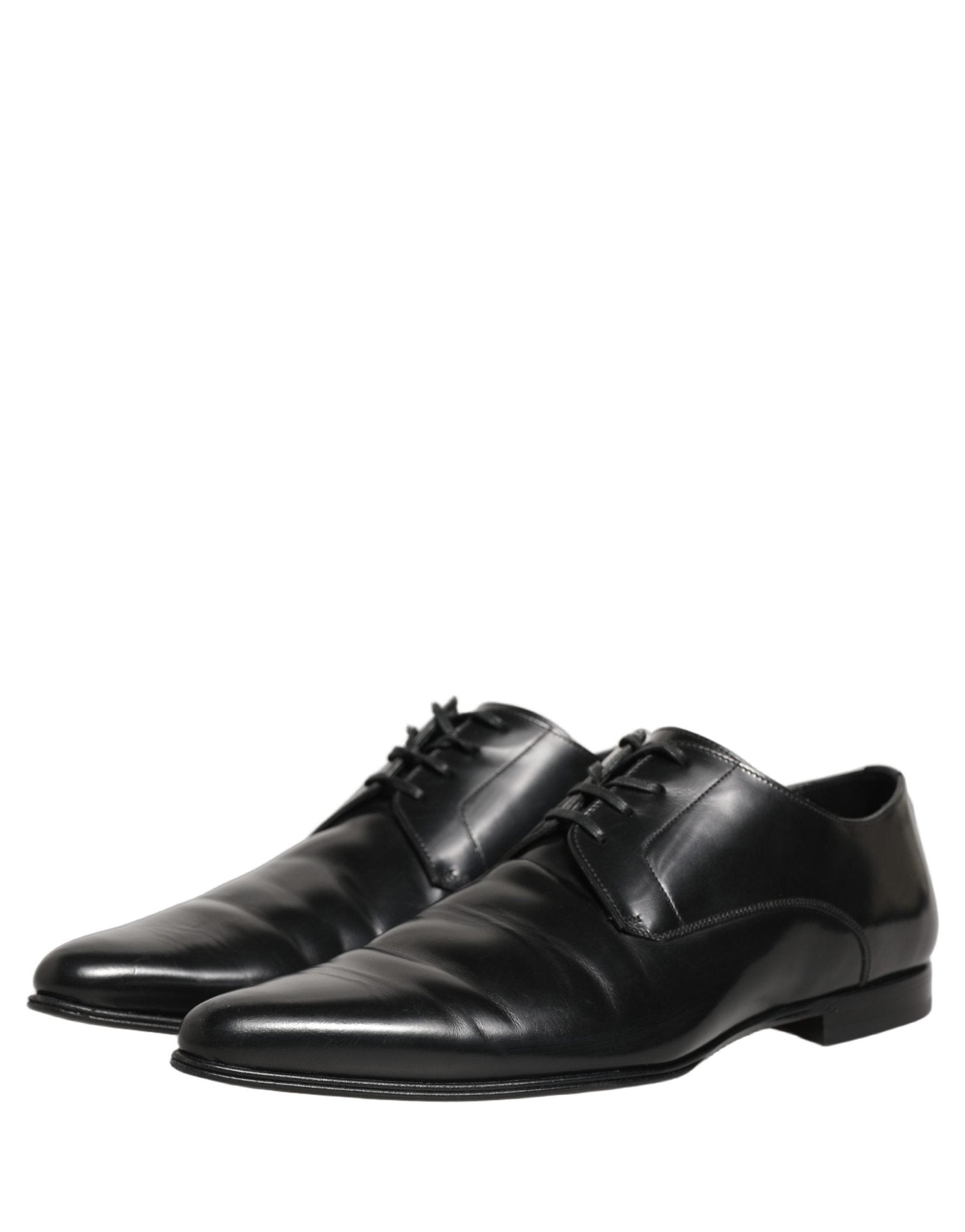 Dolce & Gabbana Black Leather Derby Dress Men Formal Shoes - RIMODA