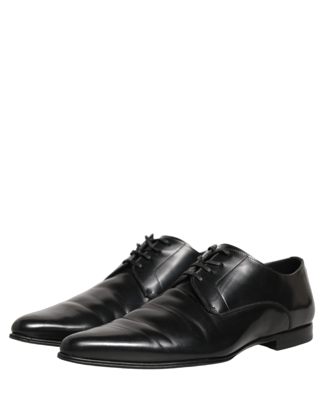 Dolce & Gabbana Black Leather Derby Dress Men Formal Shoes - RIMODA