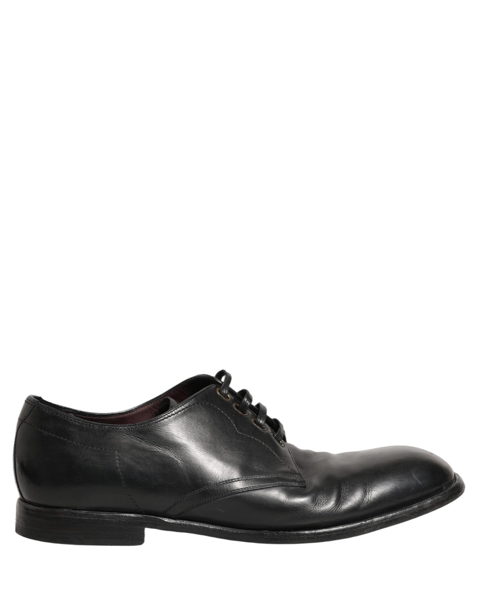 Dolce & Gabbana Black Leather Derby Dress Men Formal Shoes - RIMODA