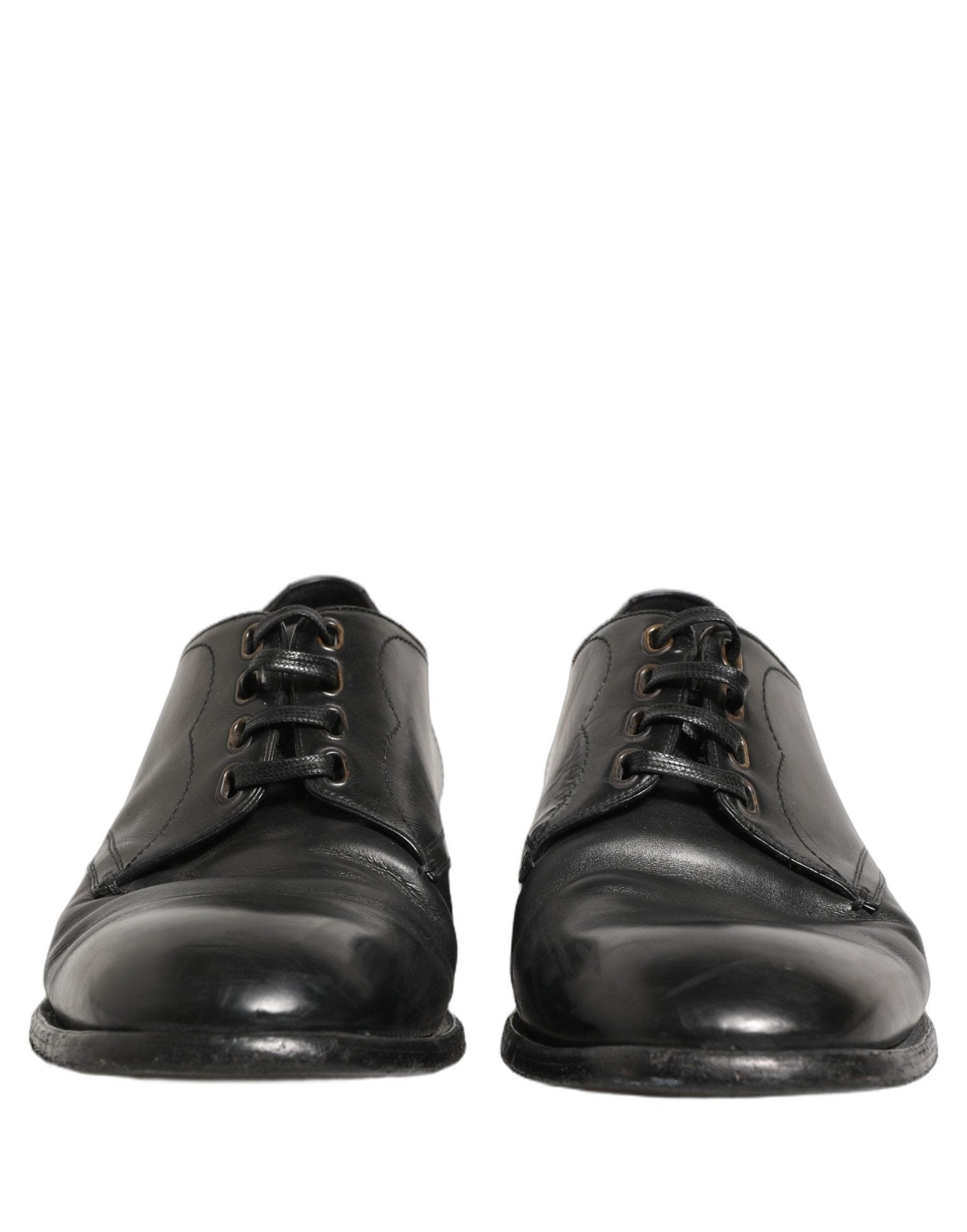 Dolce & Gabbana Black Leather Derby Dress Men Formal Shoes - RIMODA