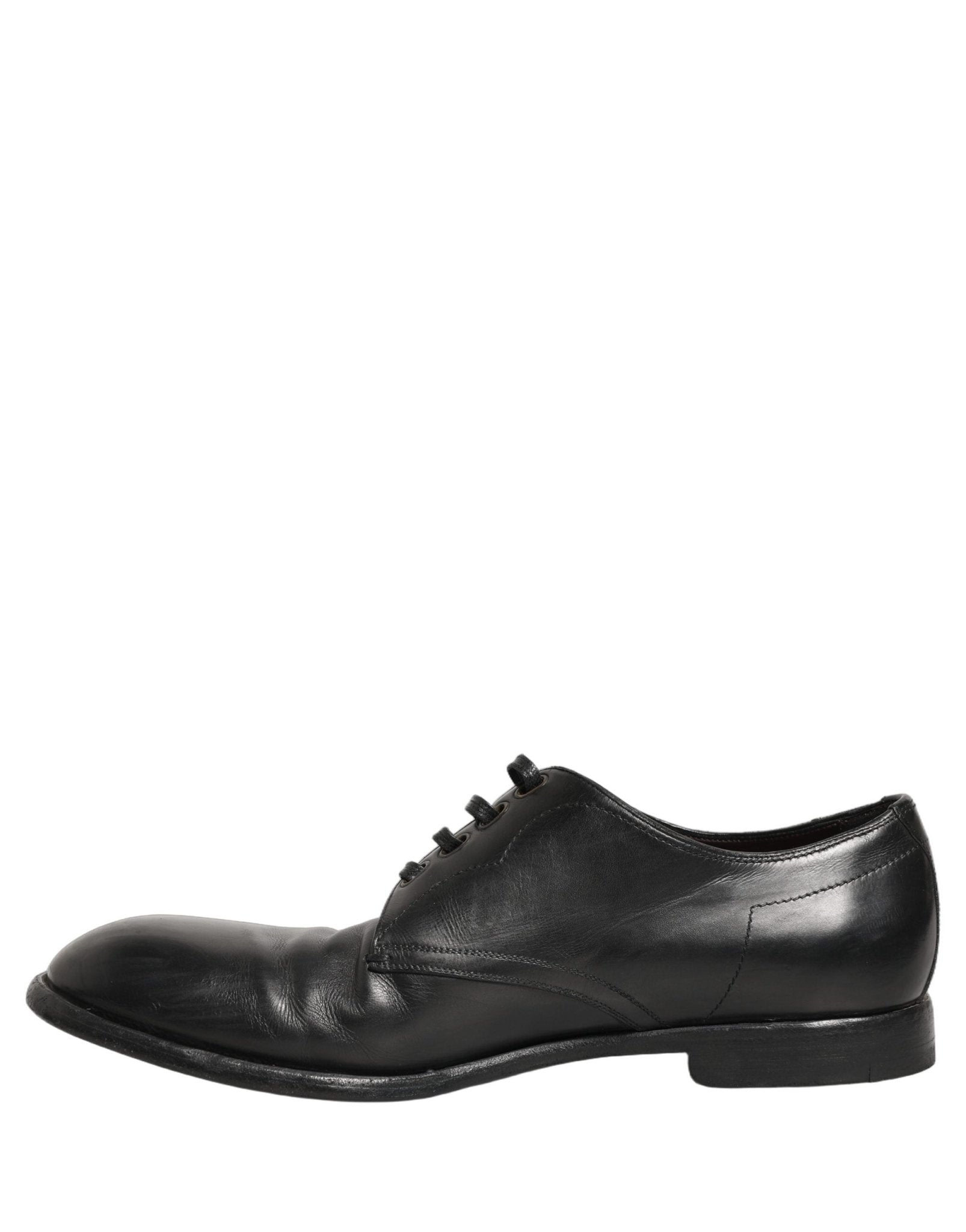 Dolce & Gabbana Black Leather Derby Dress Men Formal Shoes - RIMODA