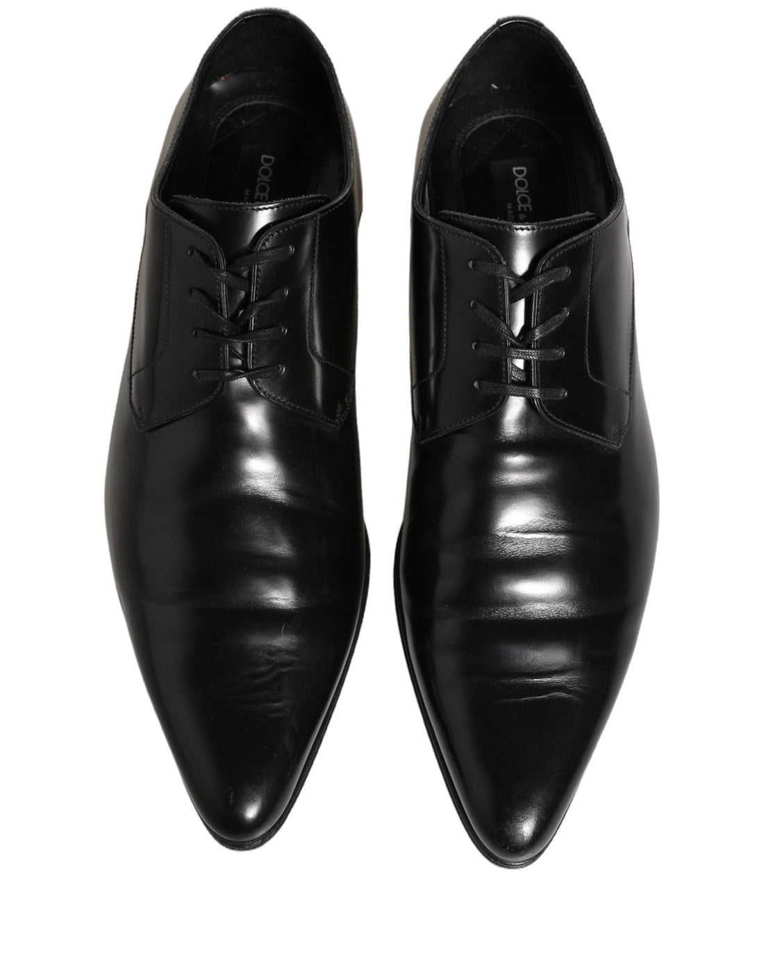 Dolce & Gabbana Black Leather Derby Dress Men Formal Shoes - RIMODA