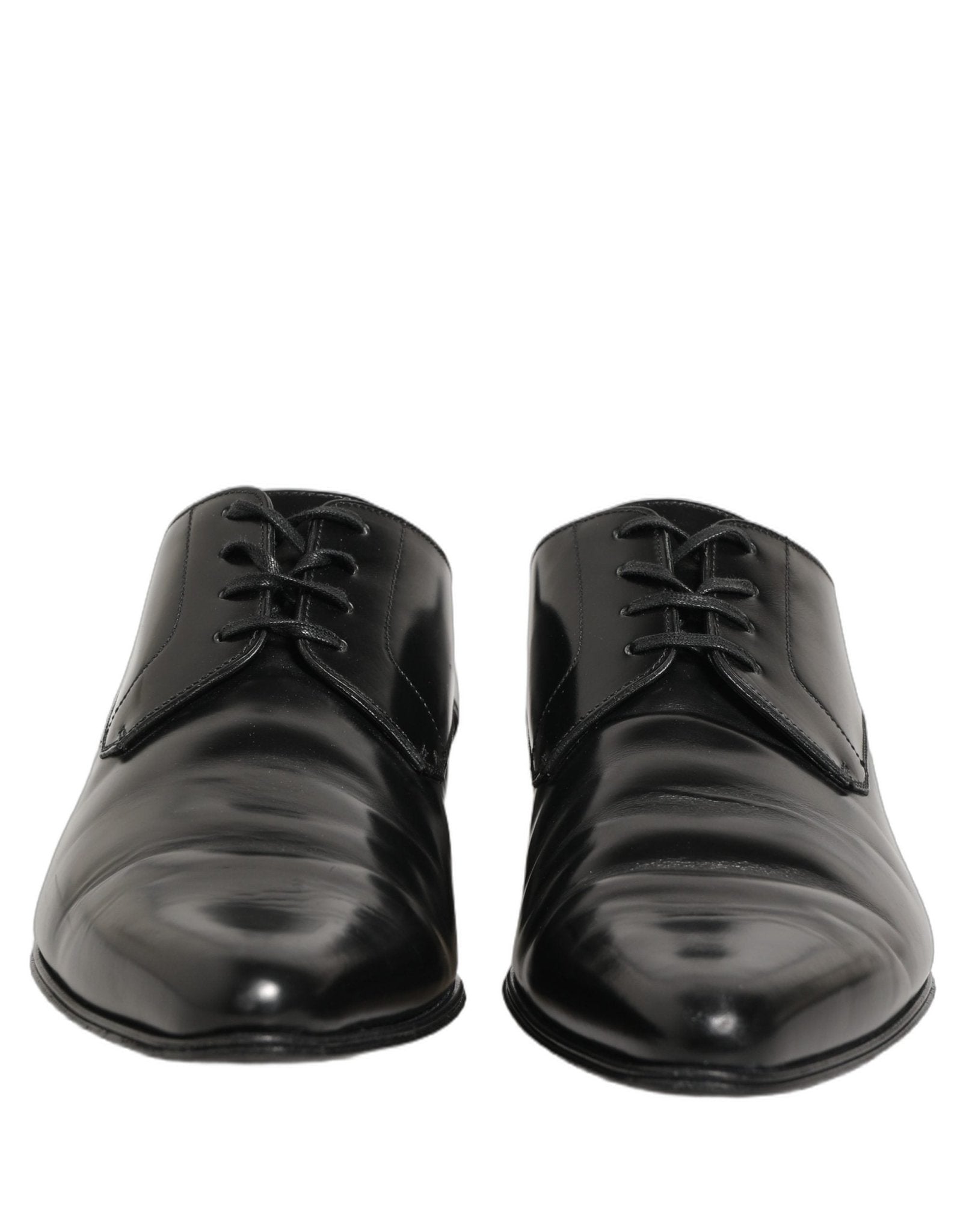 Dolce & Gabbana Black Leather Derby Dress Men Formal Shoes - RIMODA