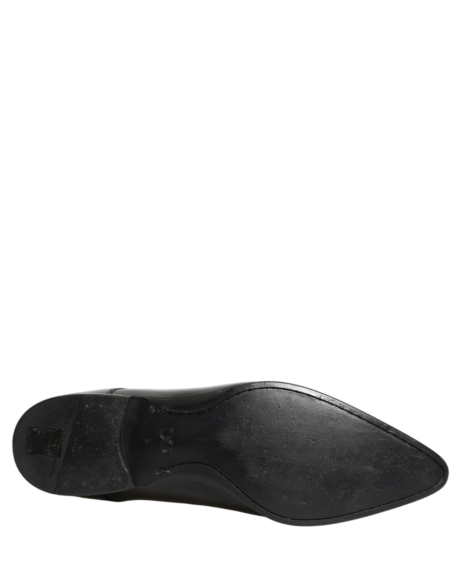 Dolce & Gabbana Black Leather Derby Dress Men Formal Shoes - RIMODA