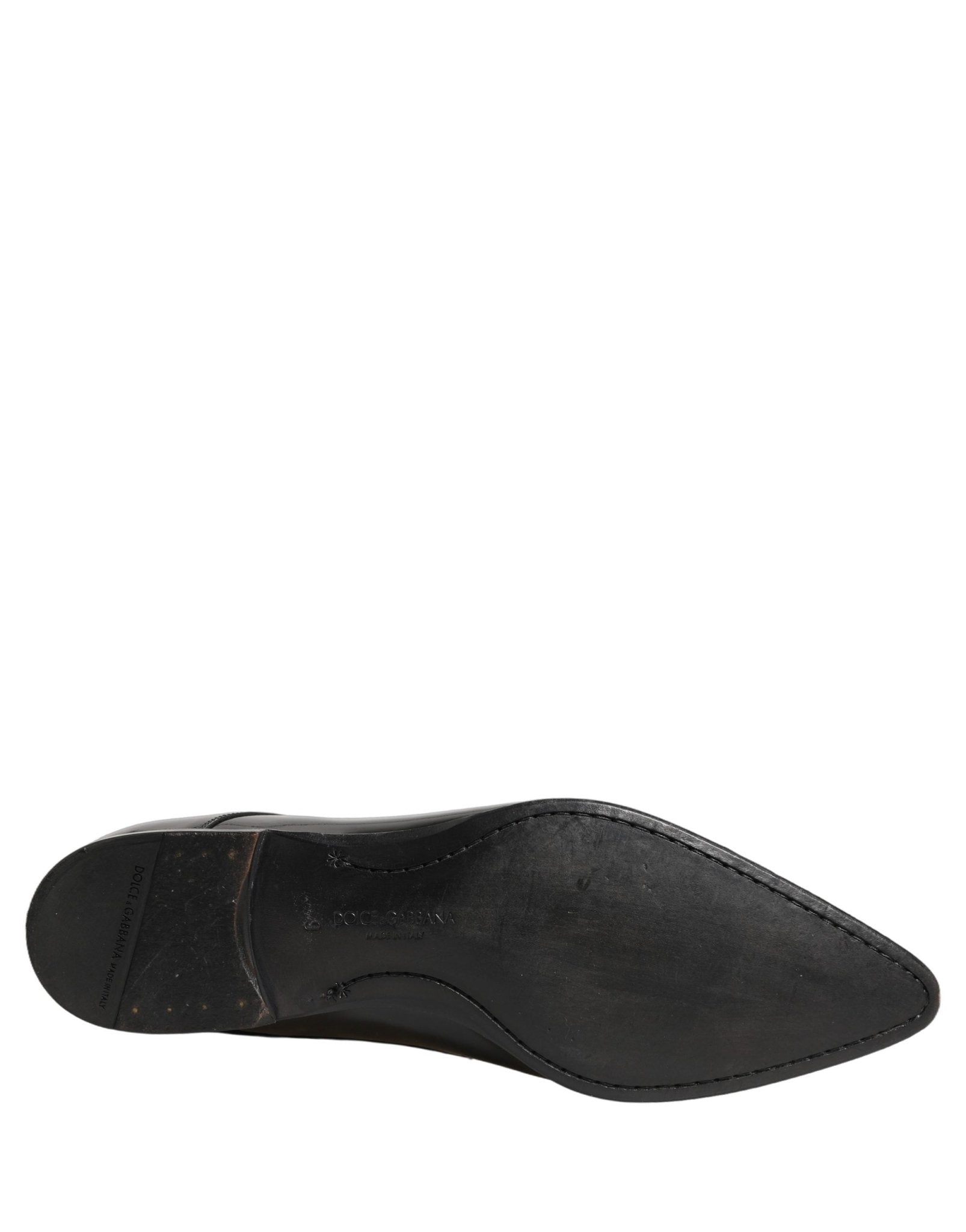 Dolce & Gabbana Black Leather Derby Dress Men Formal Shoes - RIMODA
