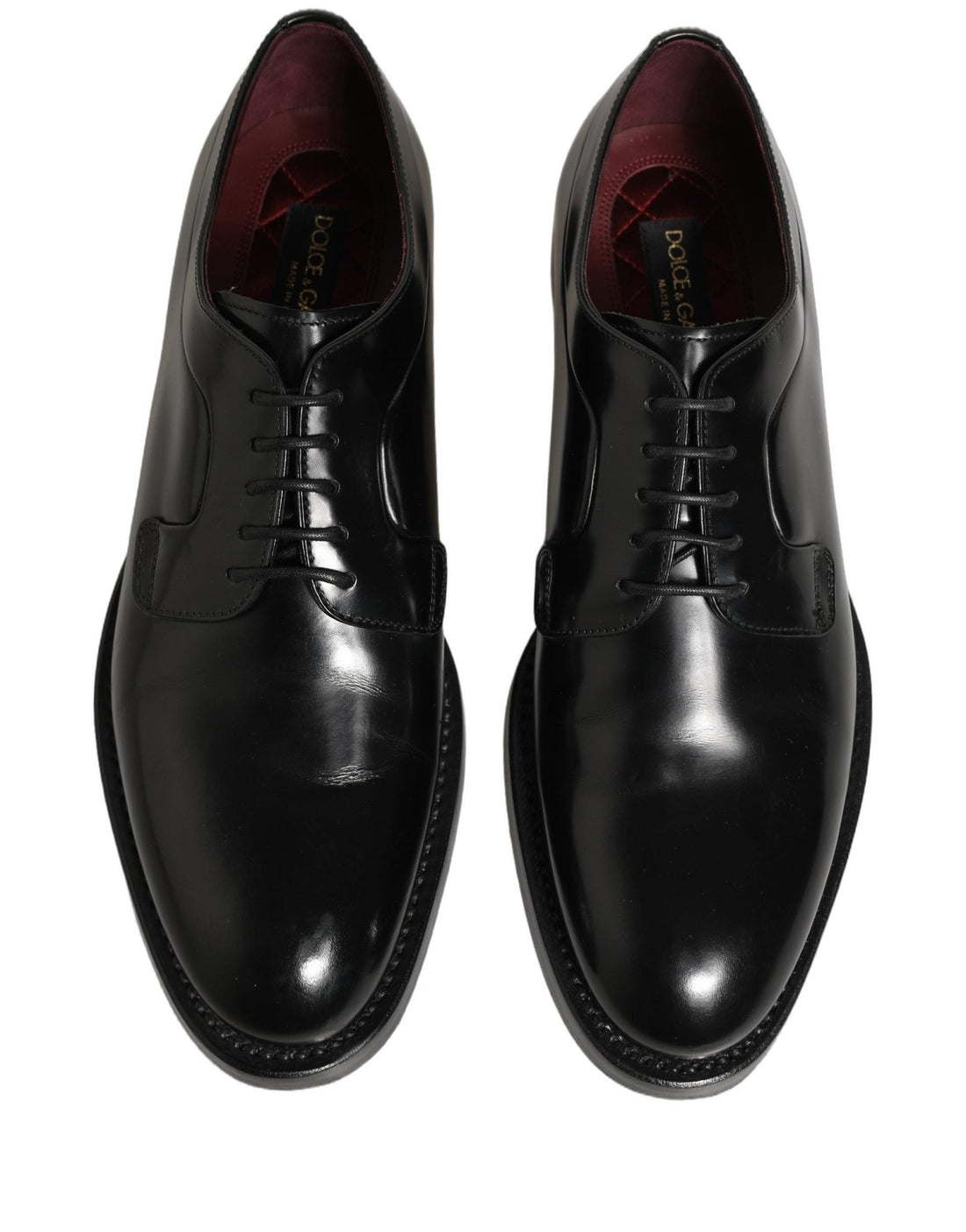Dolce & Gabbana Black Leather Derby Dress Men Formal Shoes - RIMODA