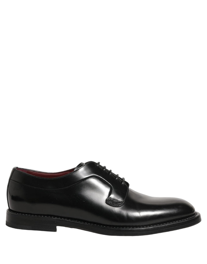 Dolce & Gabbana Black Leather Derby Dress Men Formal Shoes - RIMODA