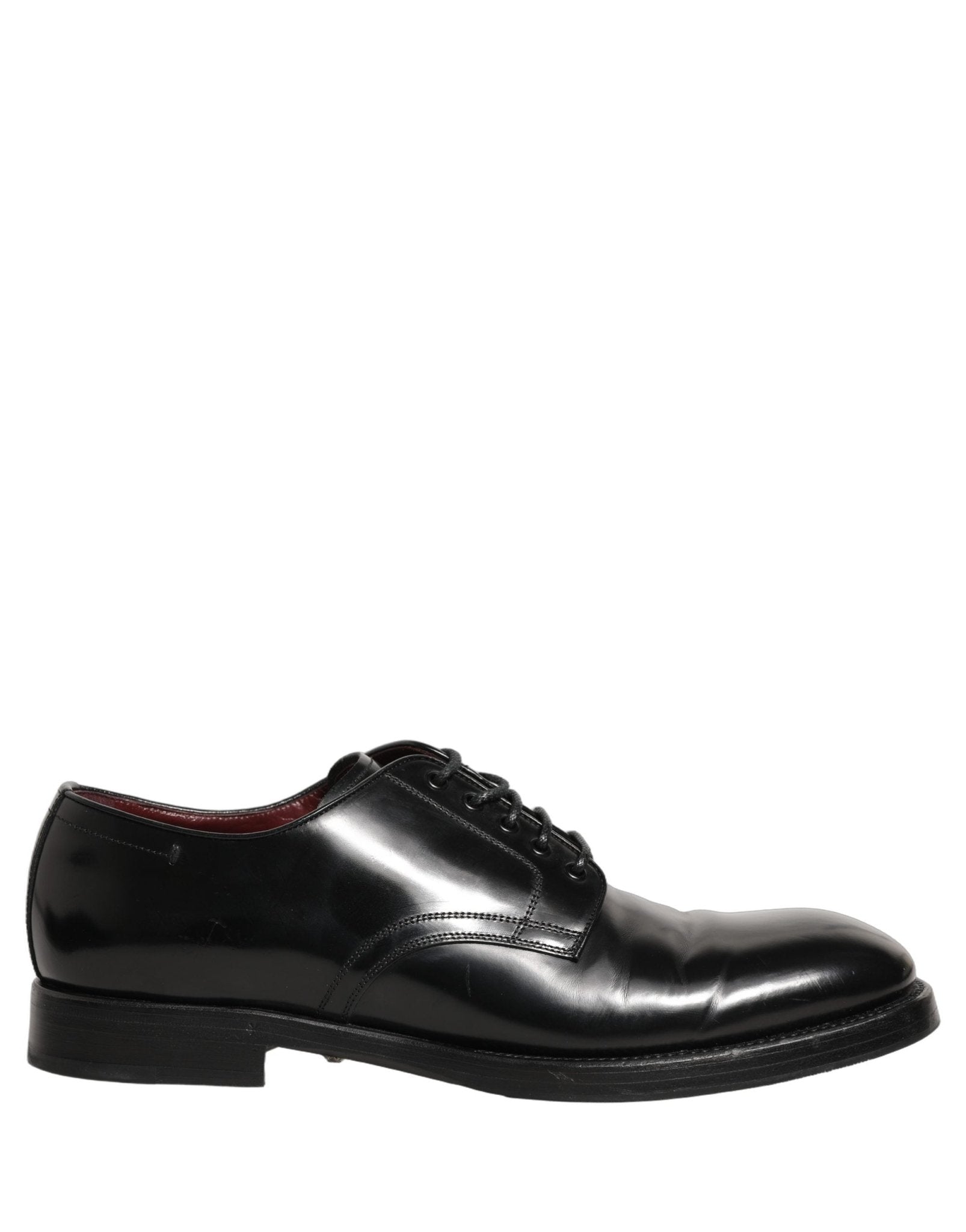 Dolce & Gabbana Black Leather Derby Dress Men Formal Shoes - RIMODA