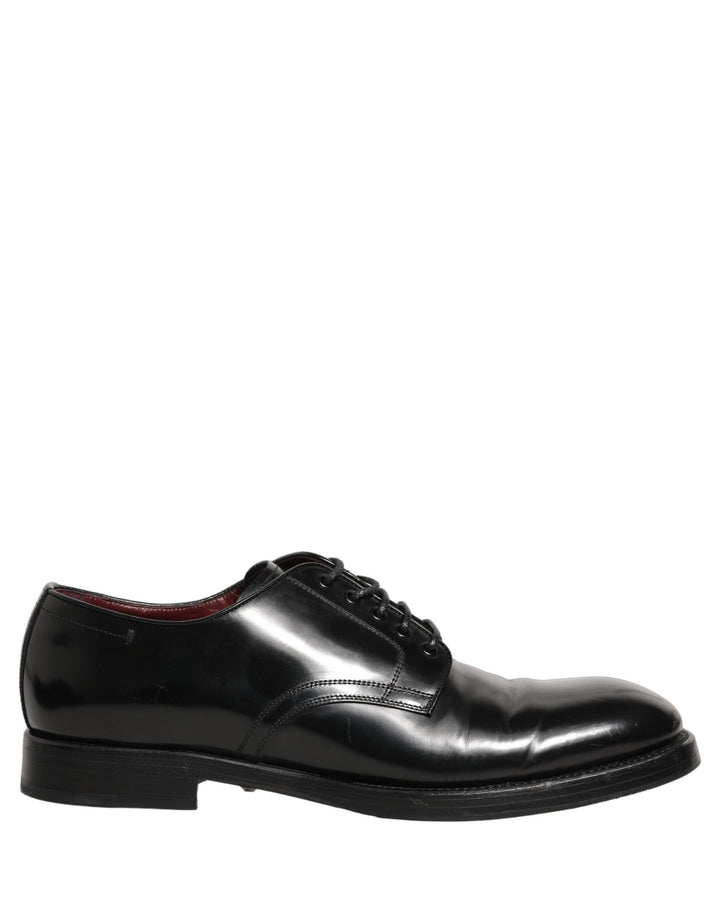 Dolce & Gabbana Black Leather Derby Dress Men Formal Shoes - RIMODA