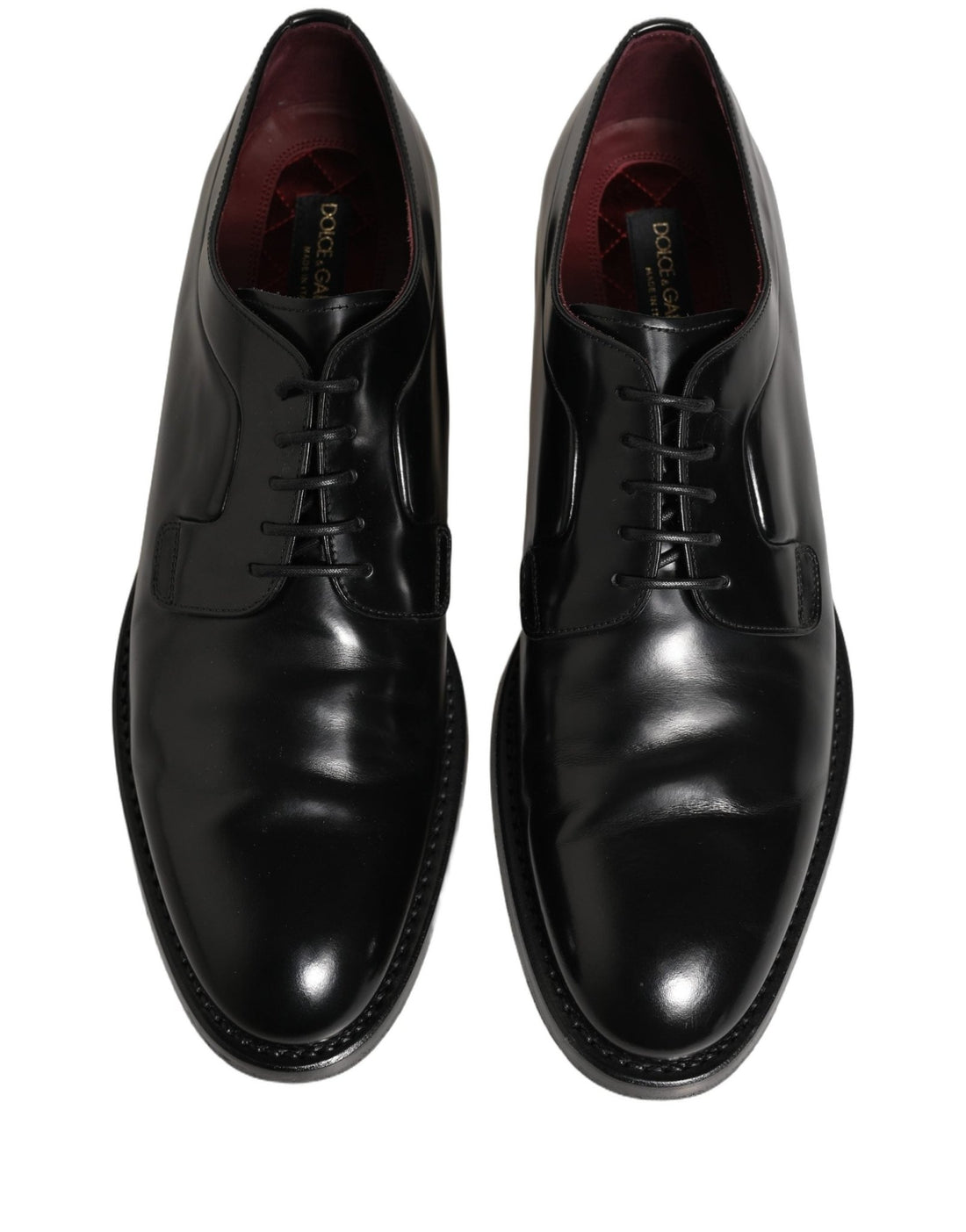 Dolce & Gabbana Black Leather Derby Dress Men Formal Shoes - RIMODA