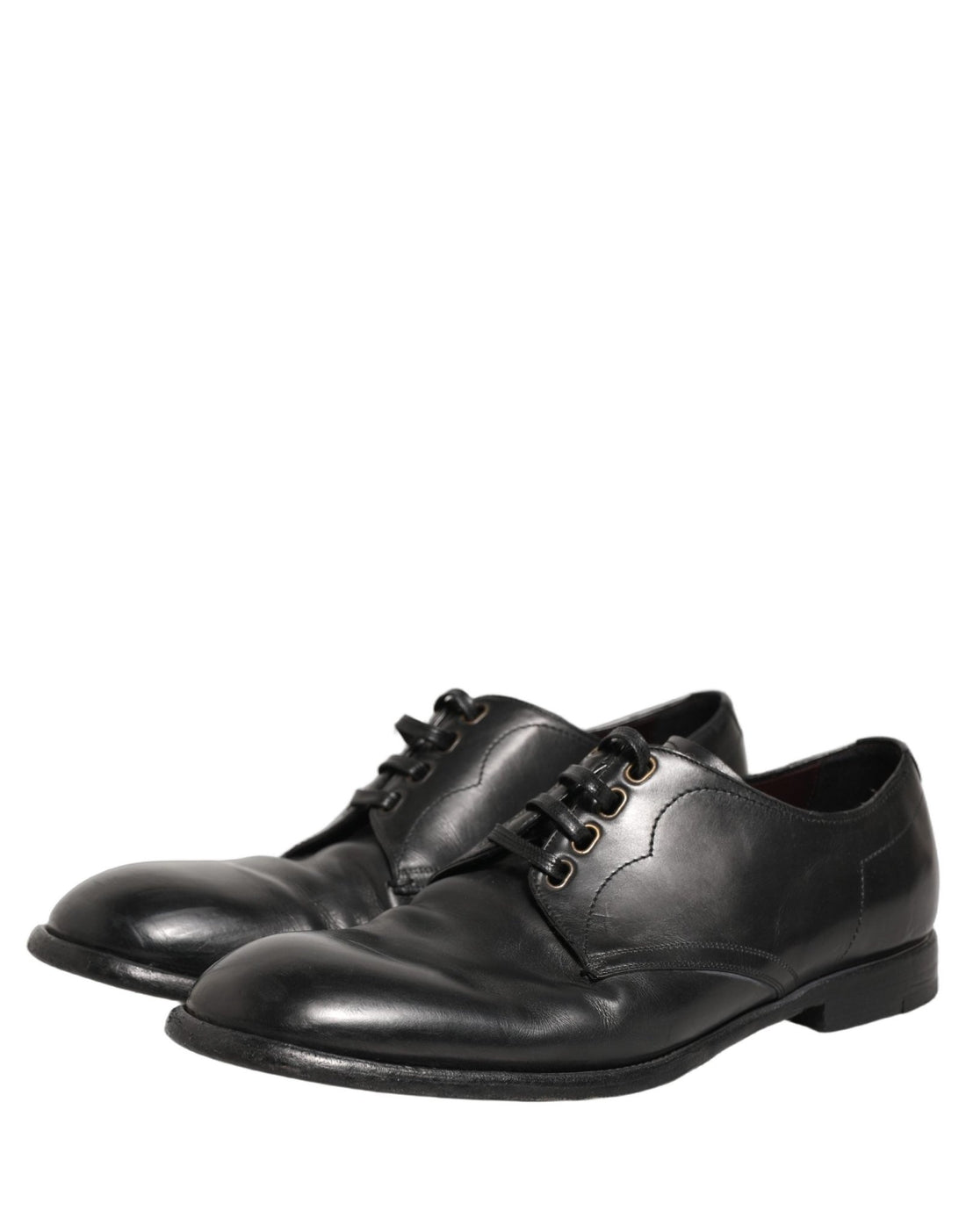 Dolce & Gabbana Black Leather Derby Dress Men Formal Shoes - RIMODA