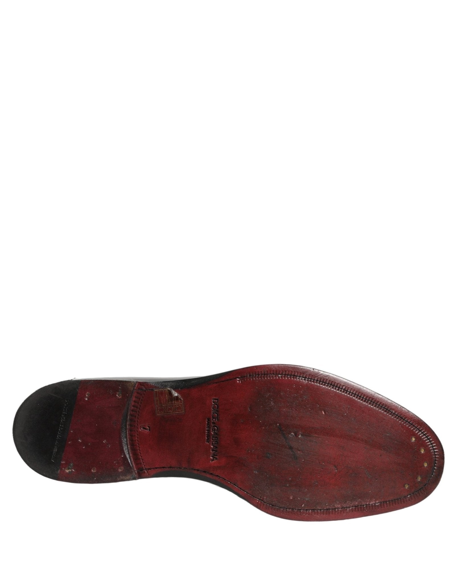 Dolce & Gabbana Black Leather Derby Dress Men Formal Shoes - RIMODA