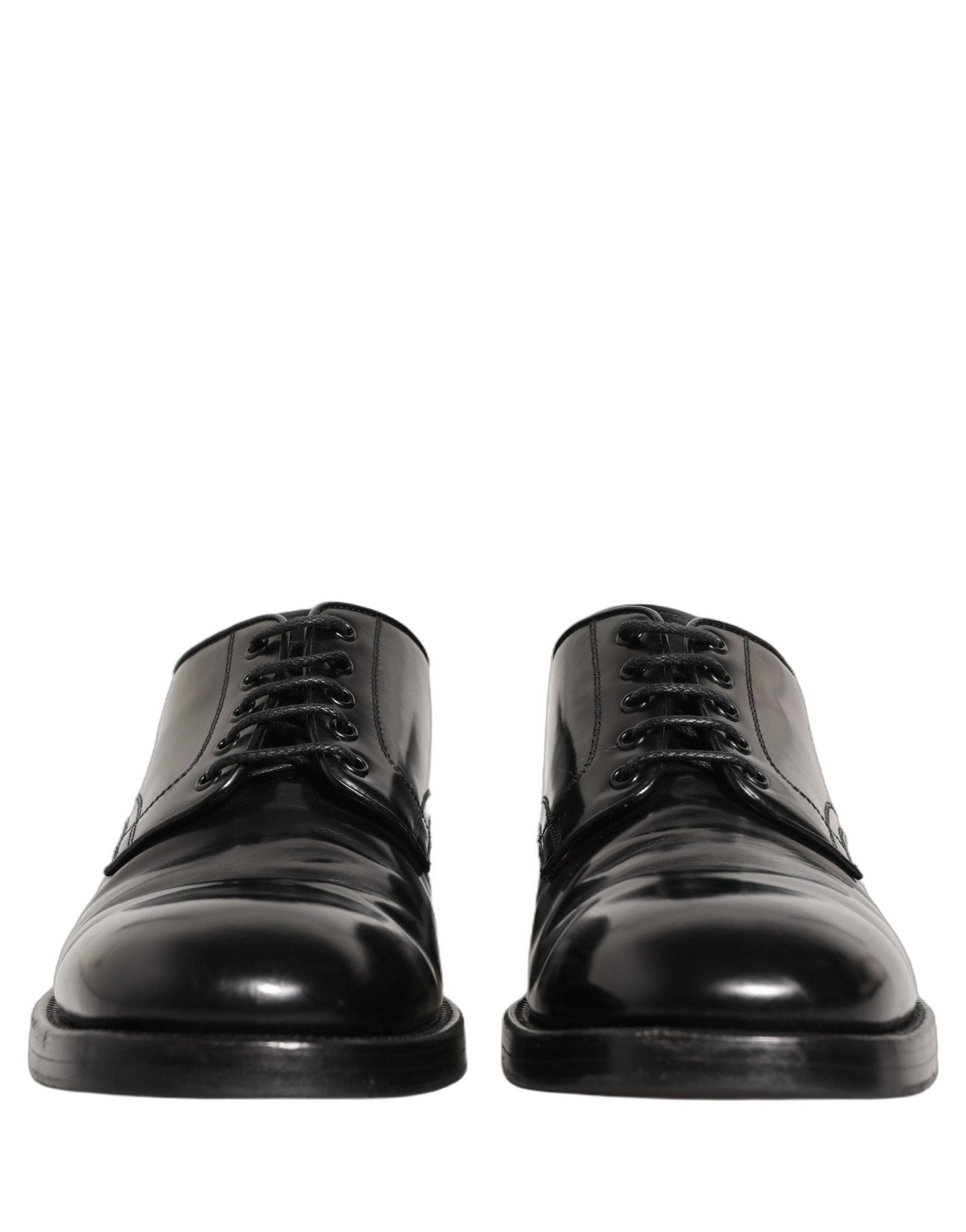 Dolce & Gabbana Black Leather Derby Dress Men Formal Shoes - RIMODA