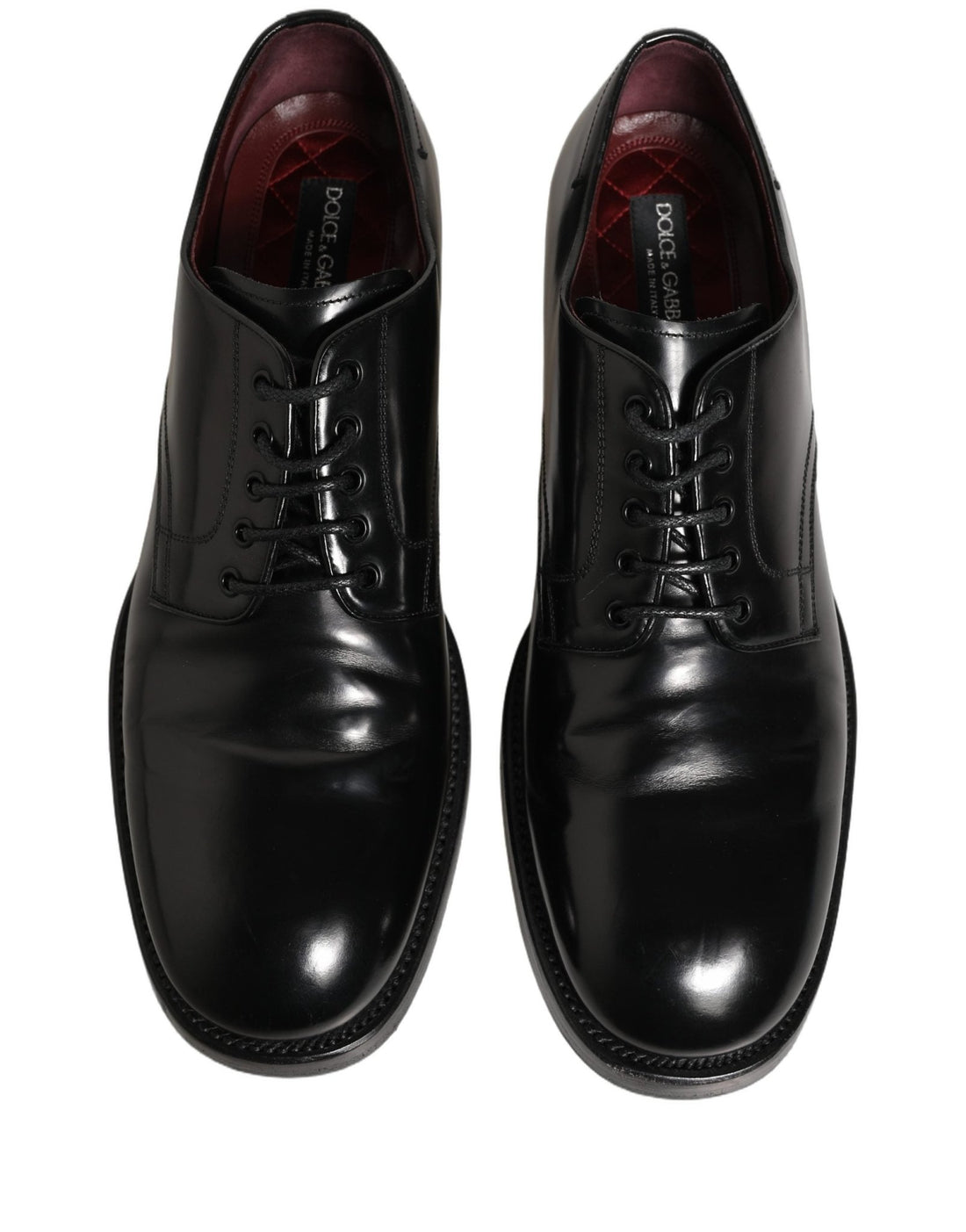 Dolce & Gabbana Black Leather Derby Dress Men Formal Shoes - RIMODA