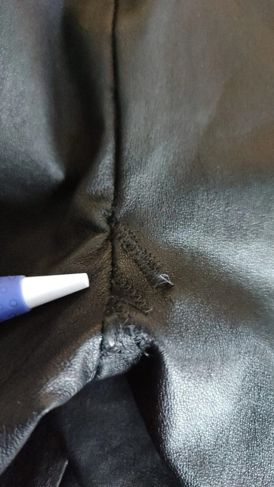 Dolce & Gabbana Black Leather Elastic Waist Trouser Pants - RIMODA