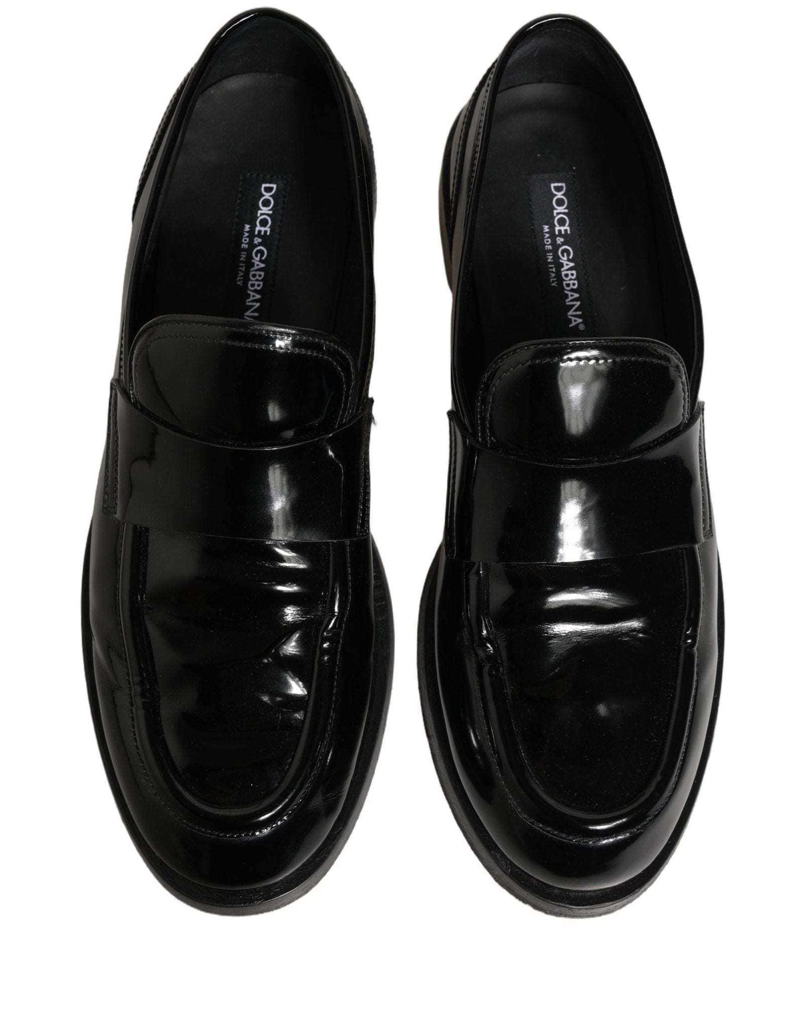 Dolce & Gabbana Black Leather Formal Men Dress Loafers Shoes - RIMODA