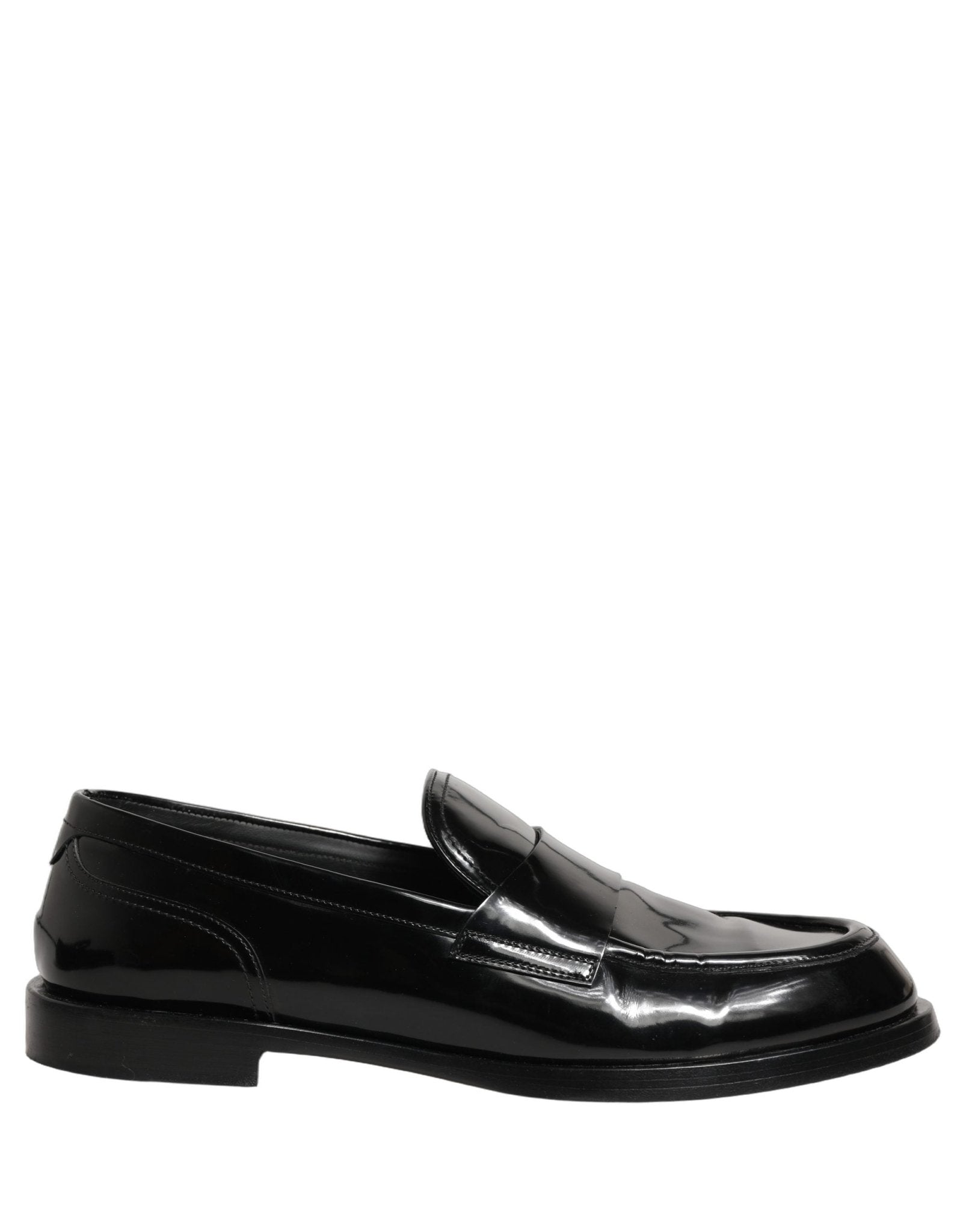 Dolce & Gabbana Black Leather Formal Men Dress Loafers Shoes - RIMODA