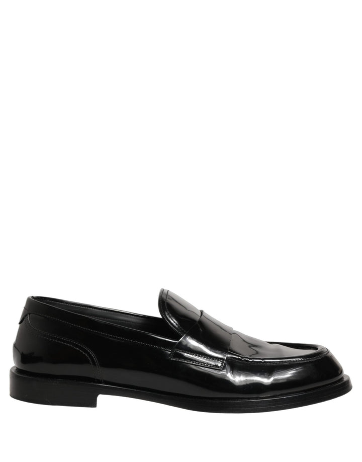 Dolce & Gabbana Black Leather Formal Men Dress Loafers Shoes - RIMODA