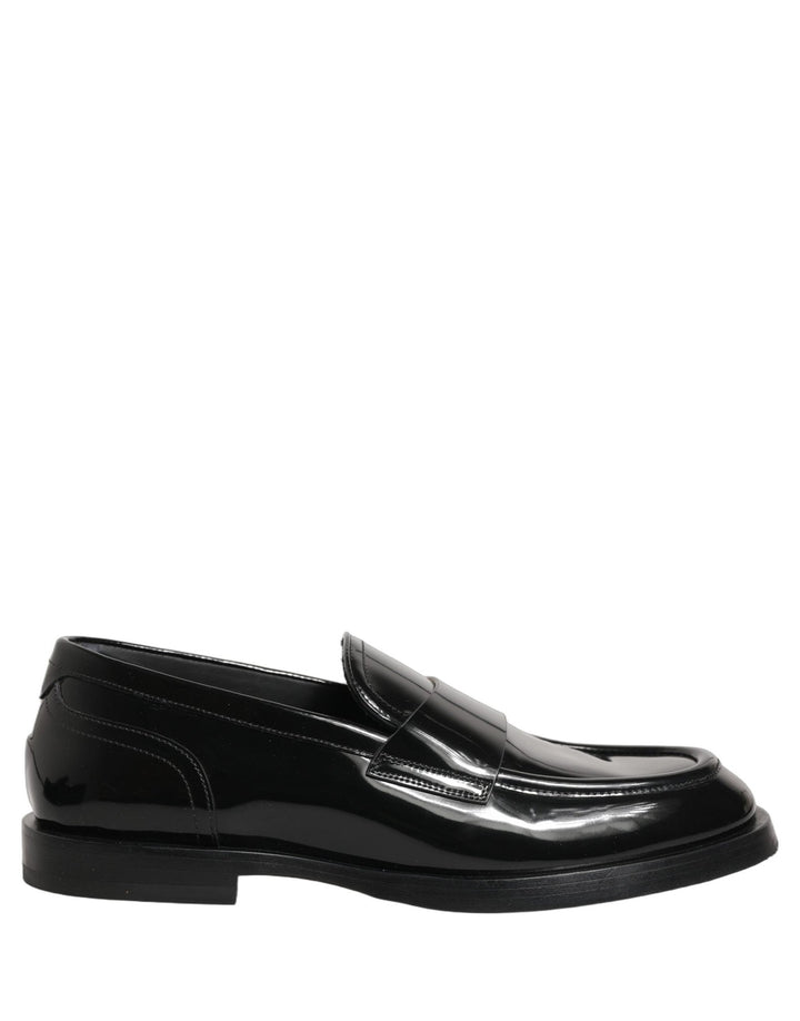 Dolce & Gabbana Black Leather Formal Men Dress Loafers Shoes - RIMODA