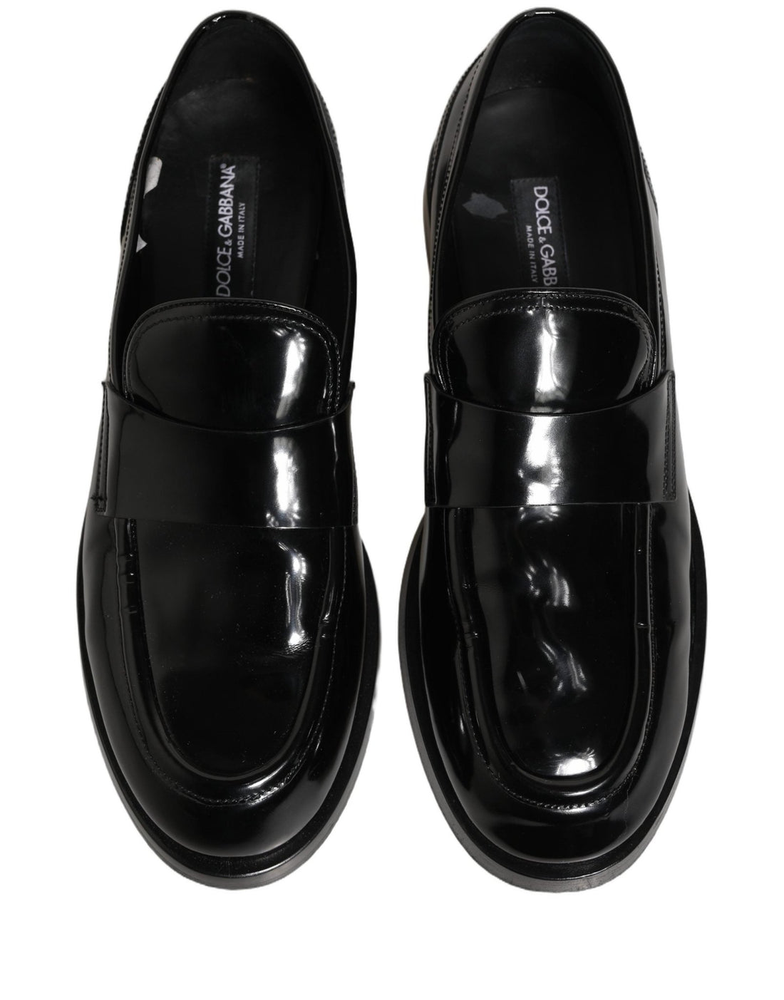 Dolce & Gabbana Black Leather Formal Men Dress Loafers Shoes - RIMODA