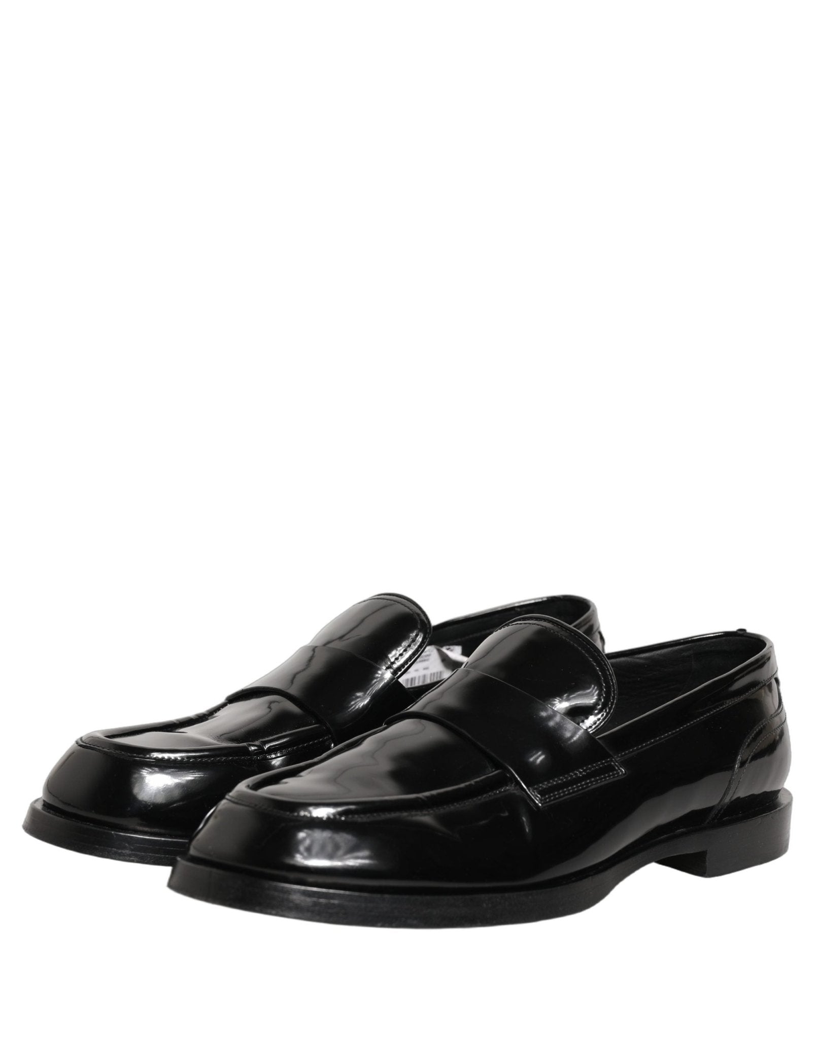 Dolce & Gabbana Black Leather Formal Men Dress Loafers Shoes - RIMODA
