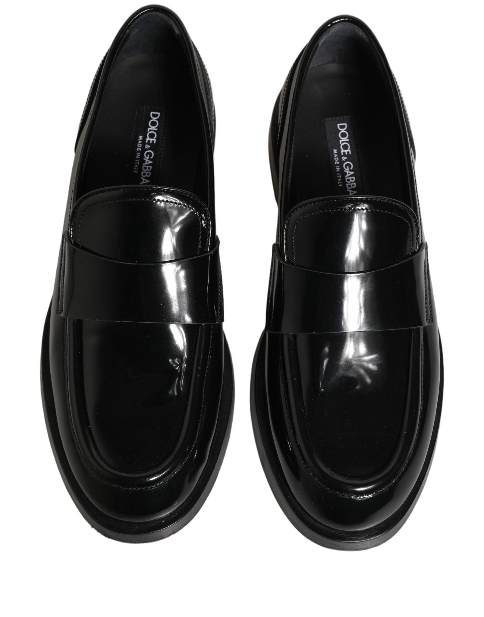 Dolce & Gabbana Black Leather Formal Men Dress Loafers Shoes - RIMODA