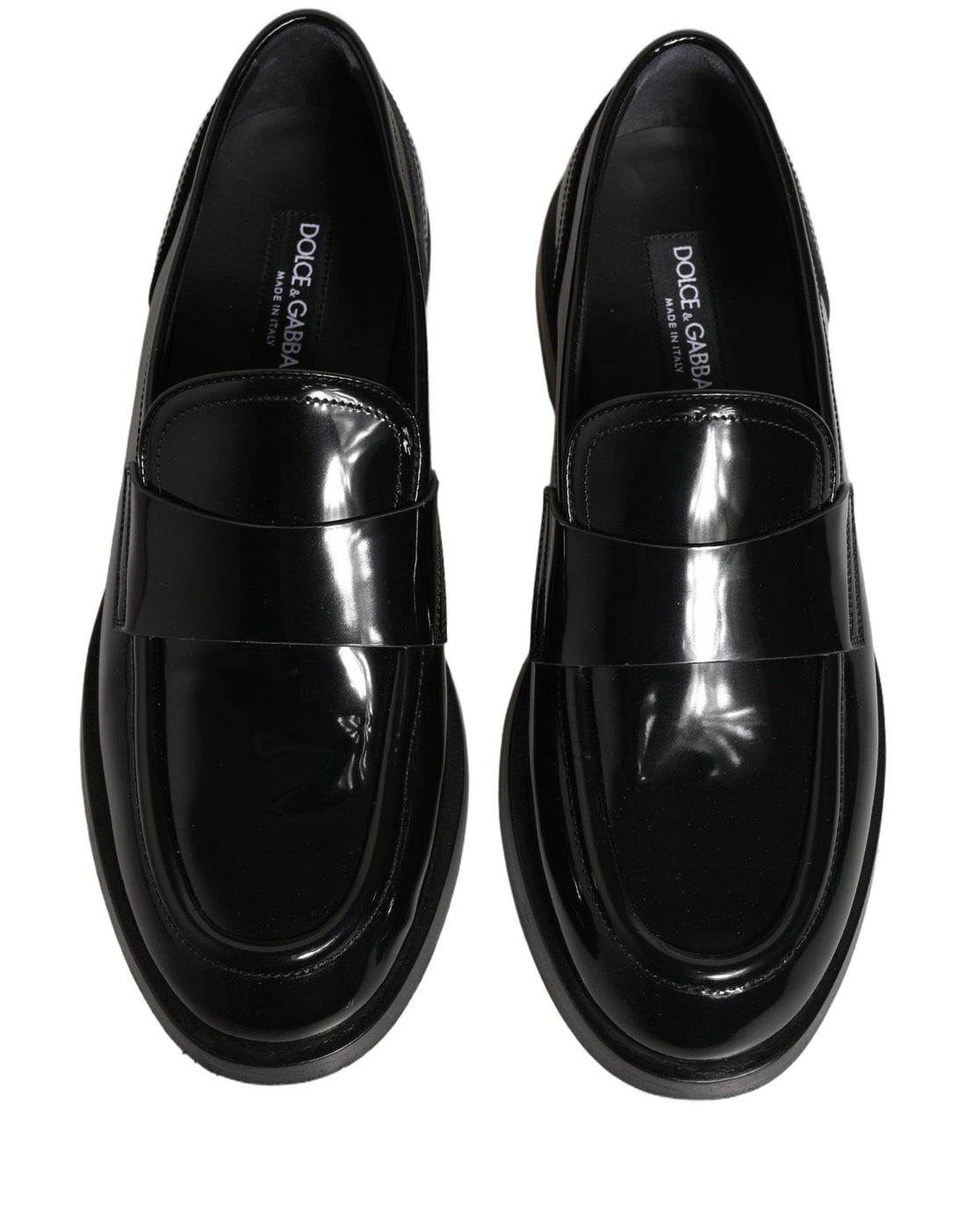 Dolce & Gabbana Black Leather Formal Men Dress Loafers Shoes - RIMODA