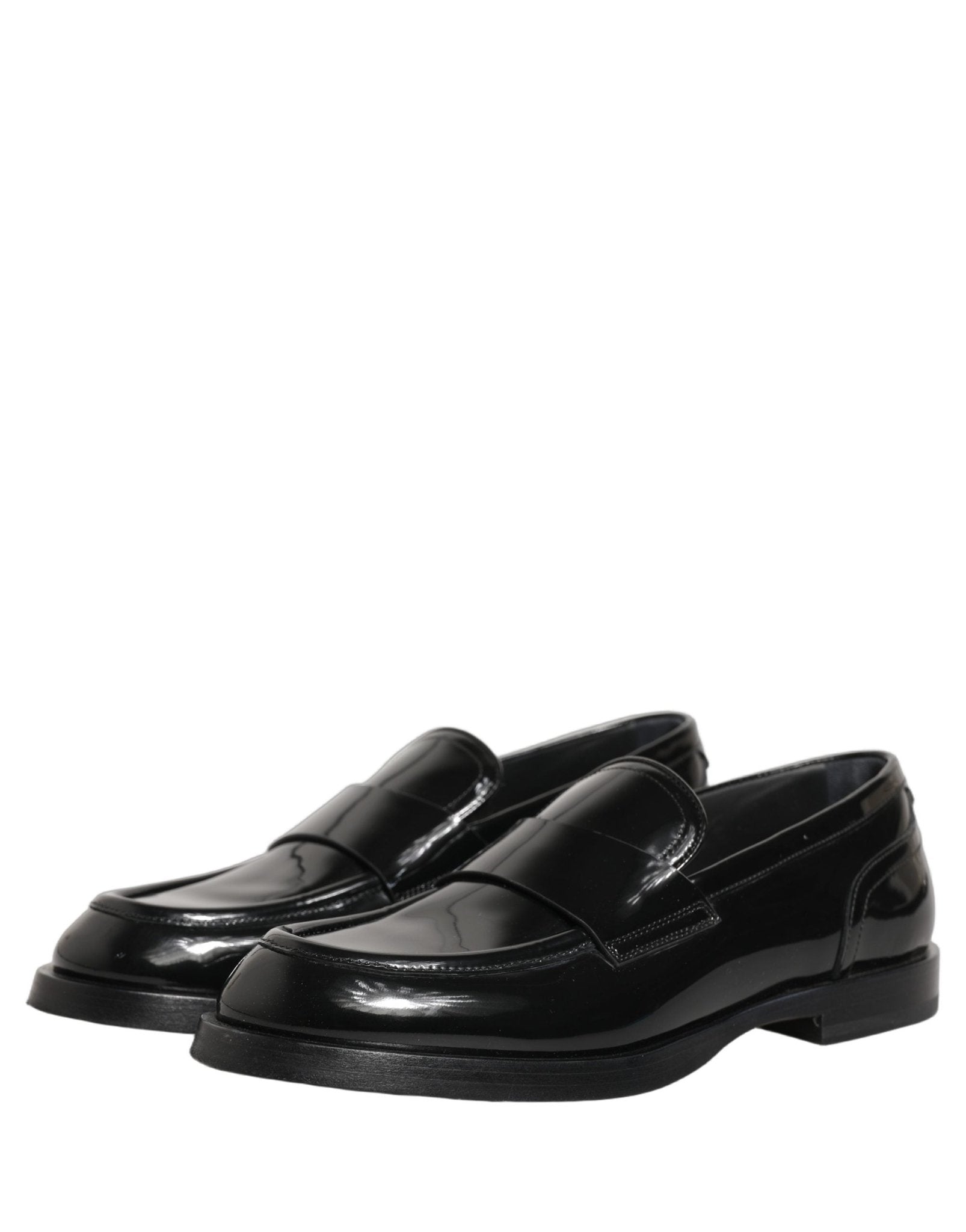 Dolce & Gabbana Black Leather Formal Men Dress Loafers Shoes - RIMODA