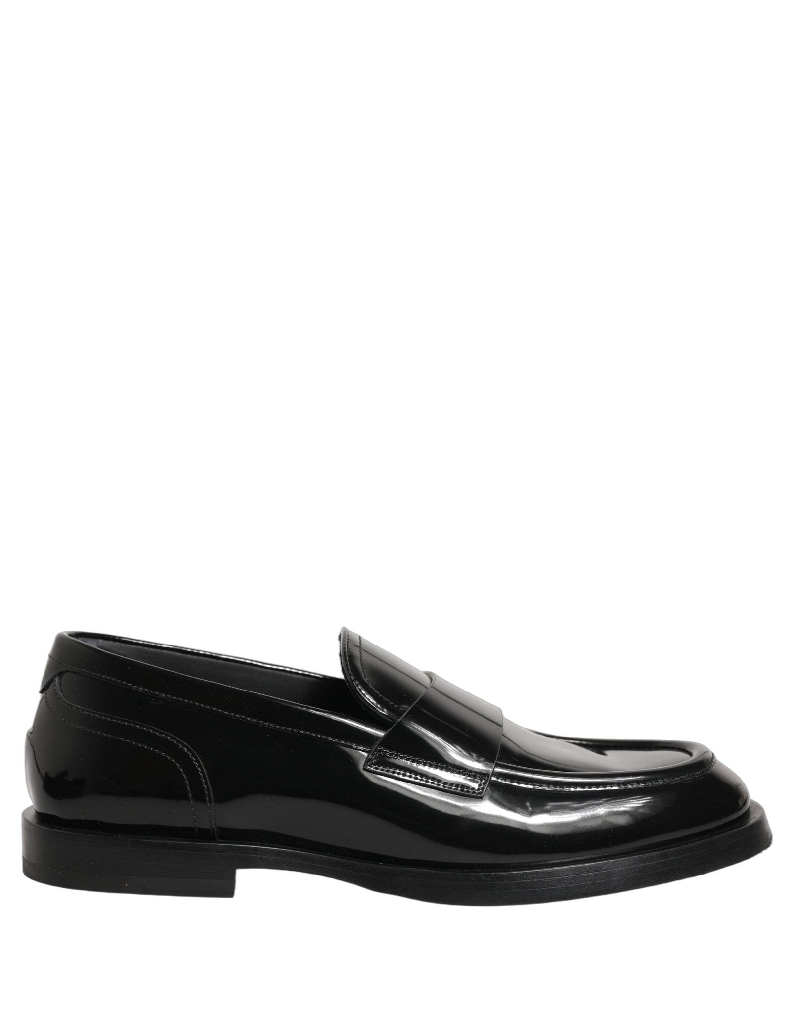 Dolce & Gabbana Black Leather Formal Men Dress Loafers Shoes - RIMODA