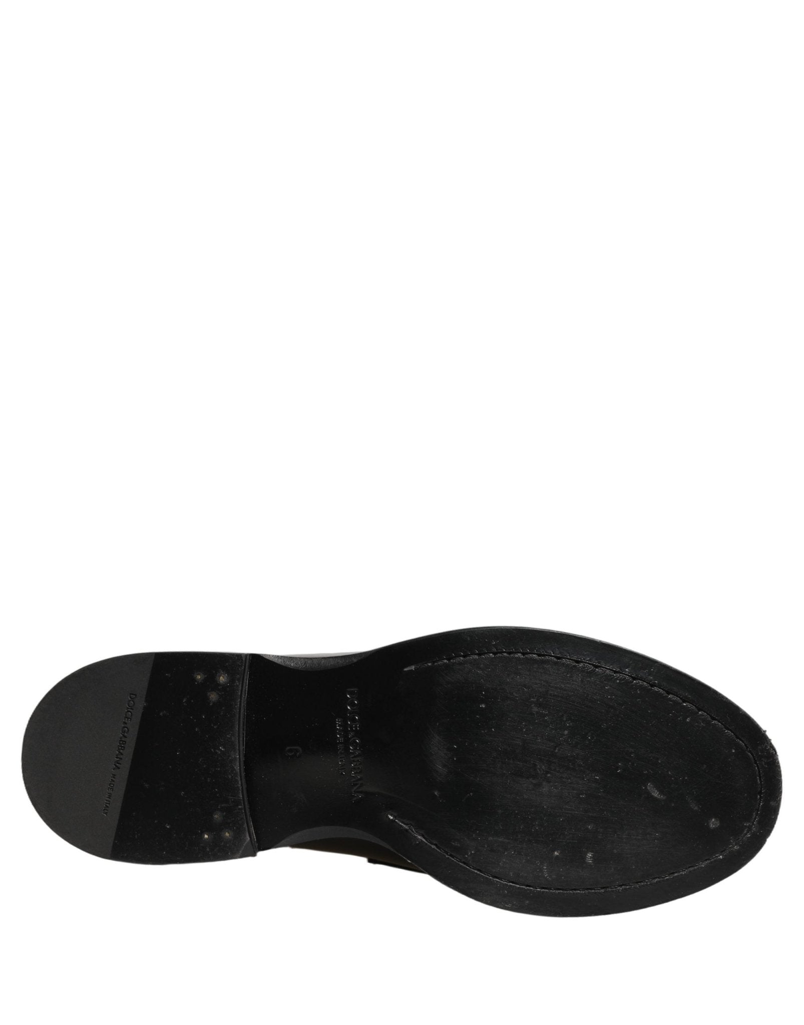 Dolce & Gabbana Black Leather Formal Men Dress Loafers Shoes - RIMODA