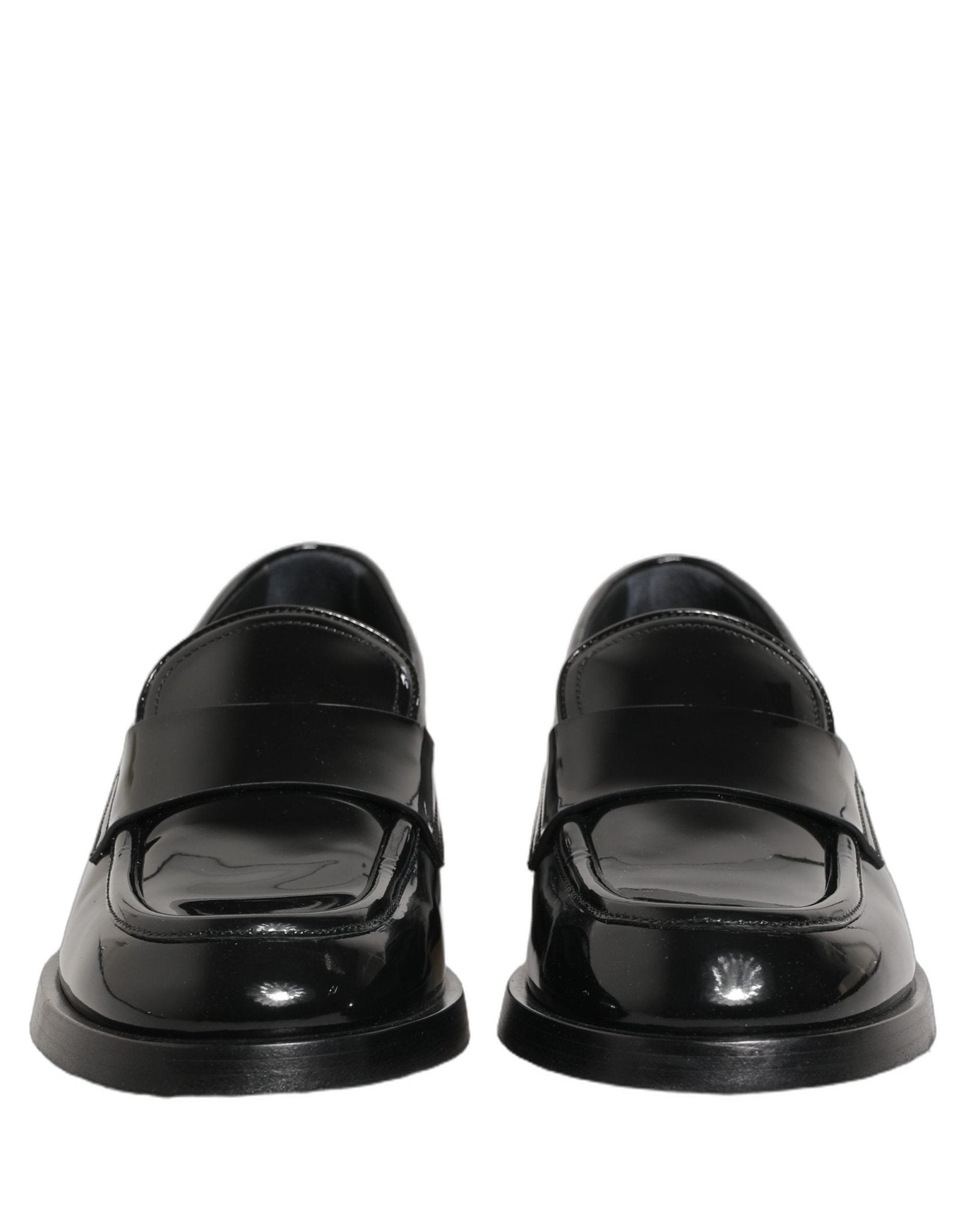 Dolce & Gabbana Black Leather Formal Men Dress Loafers Shoes - RIMODA