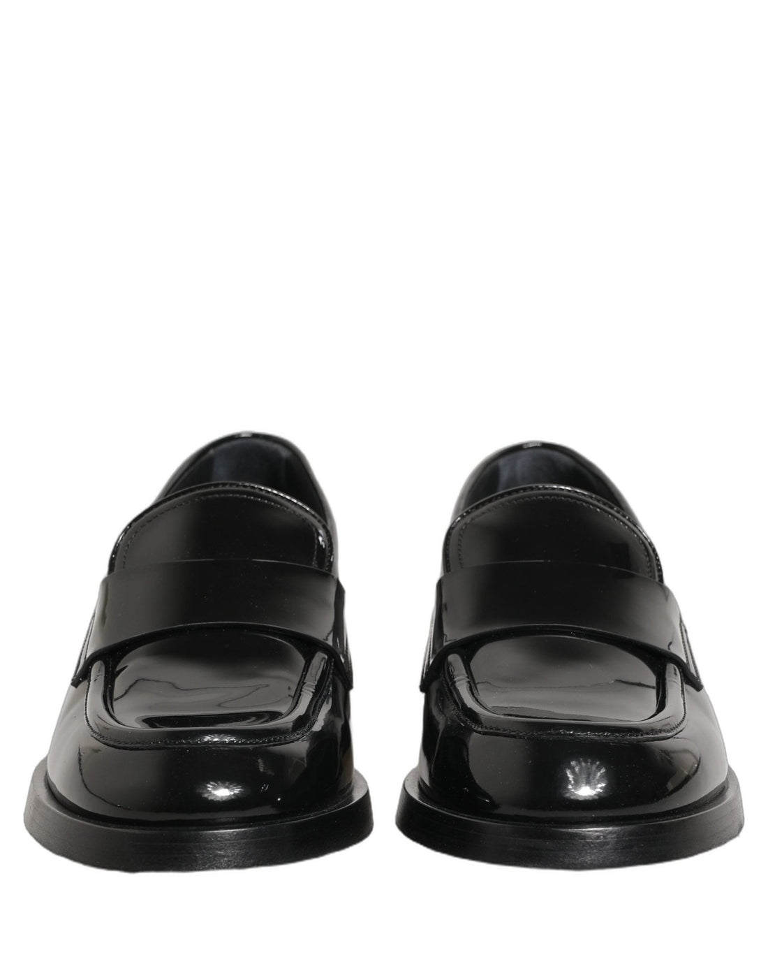 Dolce & Gabbana Black Leather Formal Men Dress Loafers Shoes - RIMODA