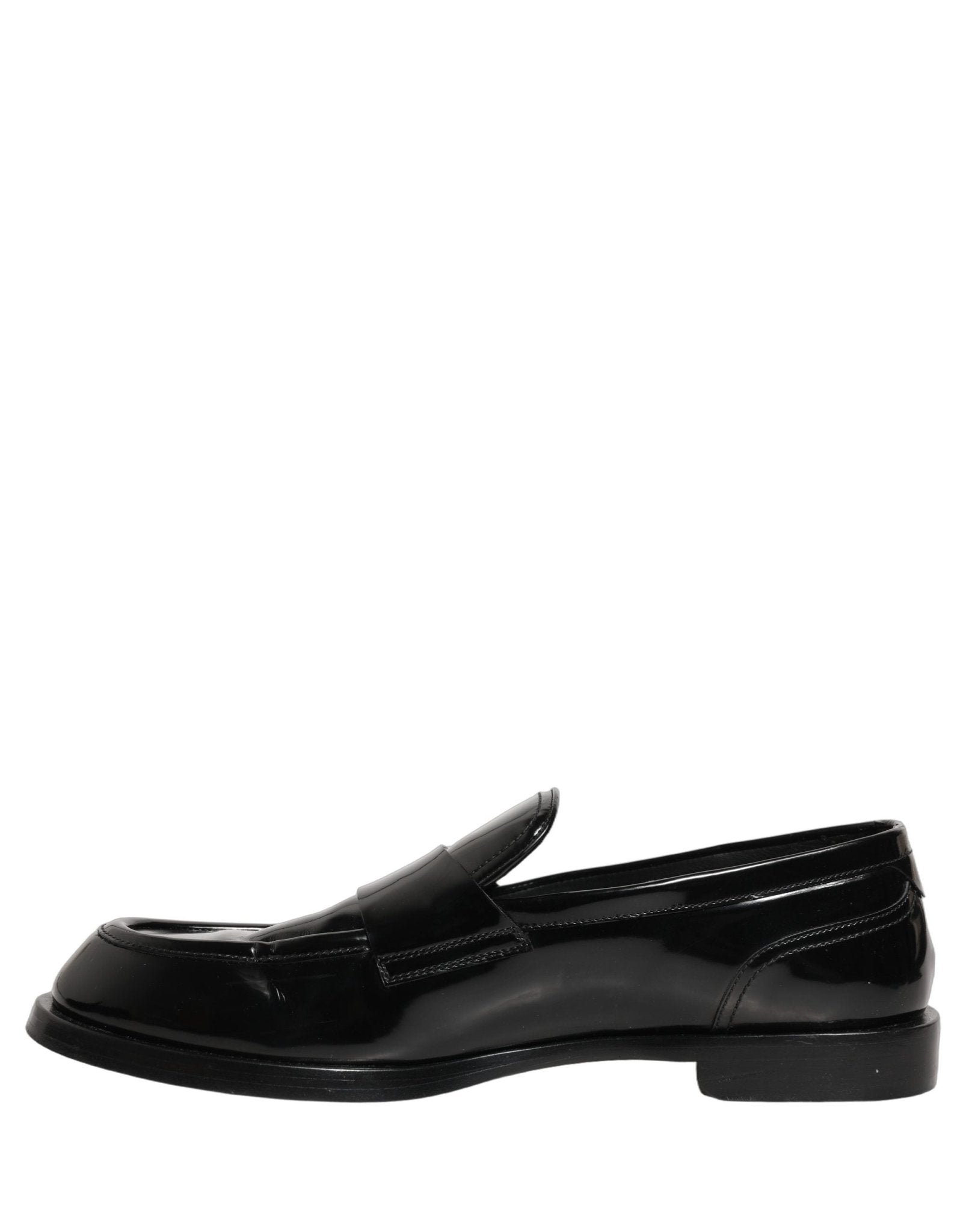 Dolce & Gabbana Black Leather Formal Men Dress Loafers Shoes - RIMODA