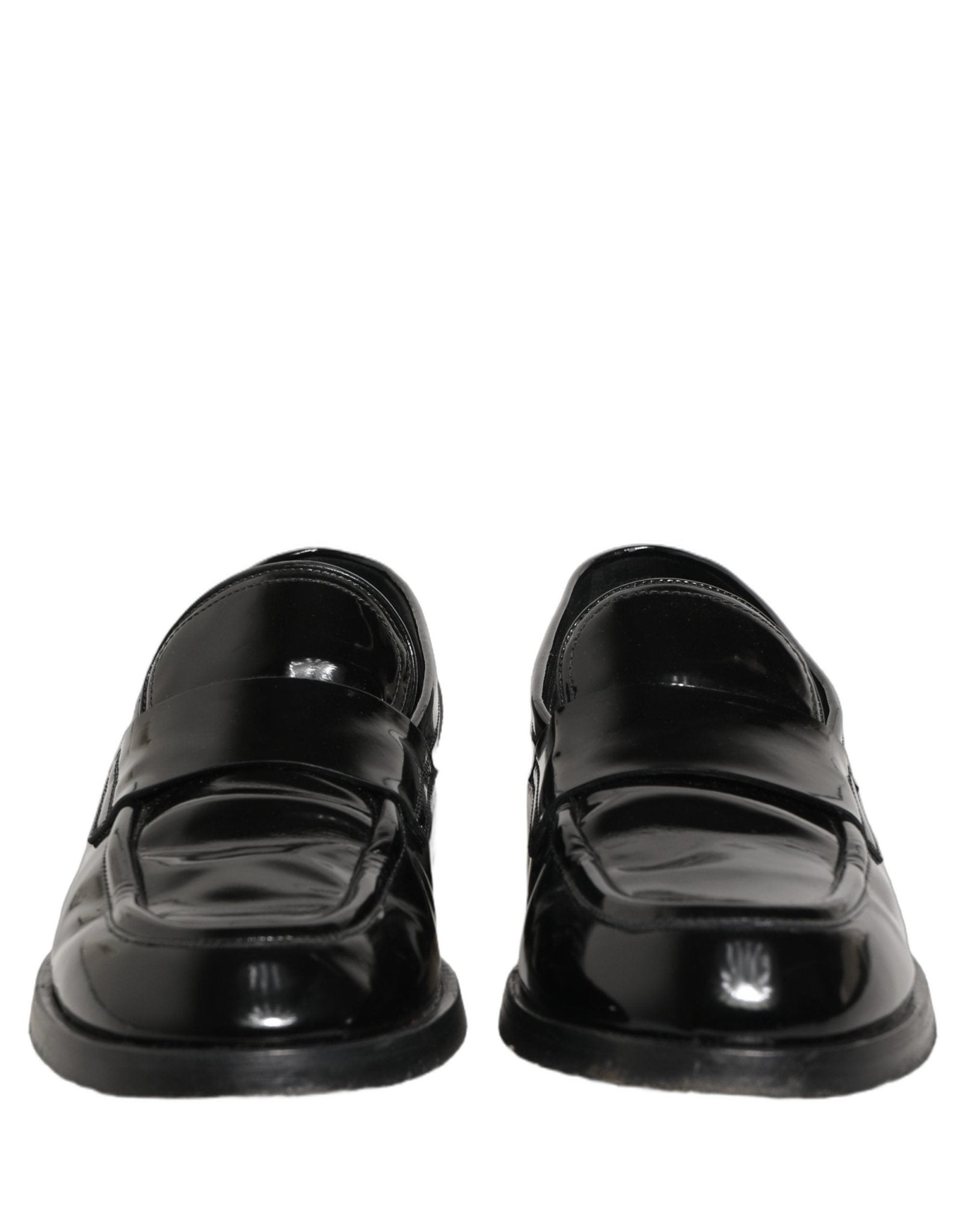 Dolce & Gabbana Black Leather Formal Men Dress Loafers Shoes - RIMODA