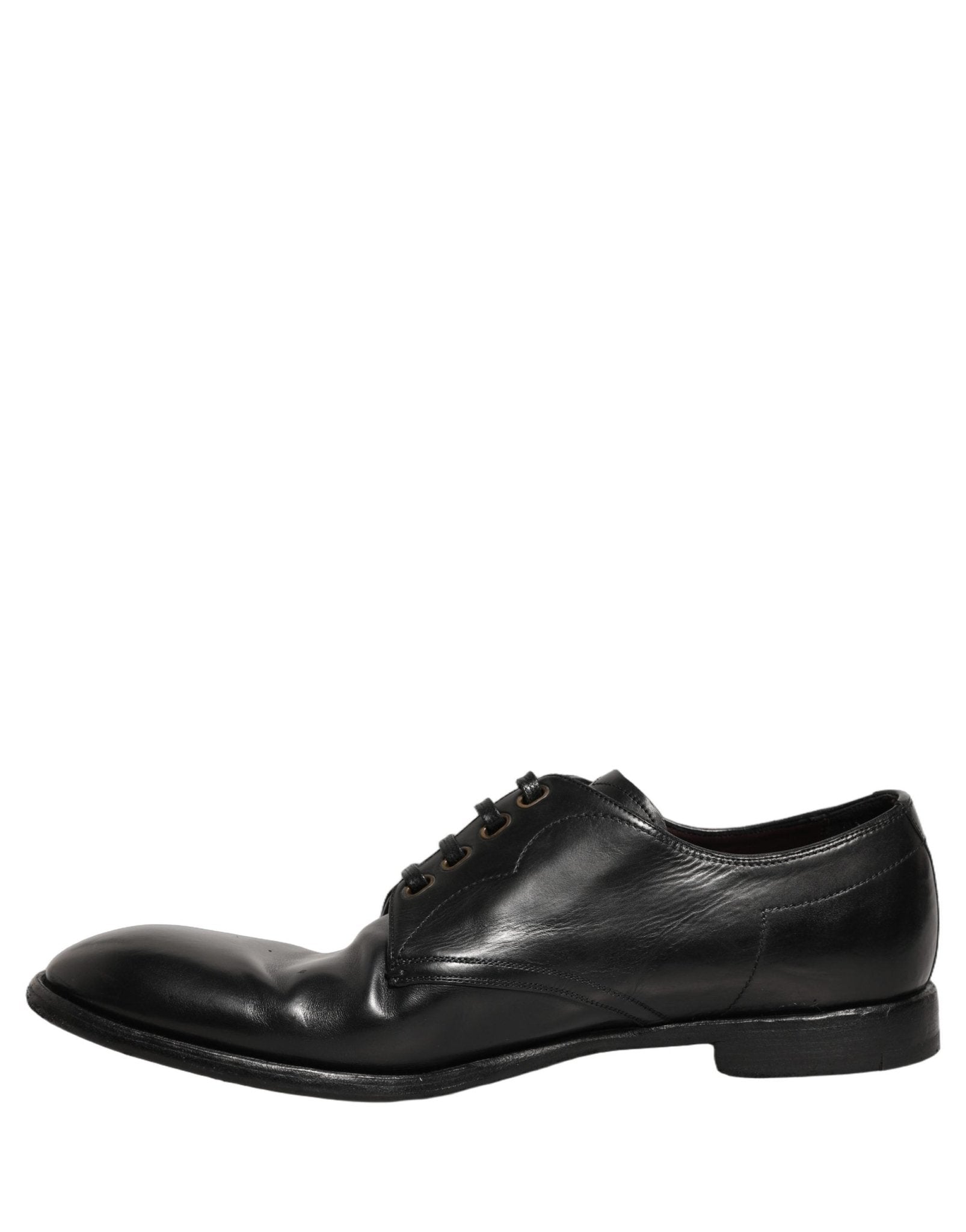 Dolce & Gabbana Black Leather Lace Up Derby Dress Formal Shoes - RIMODA