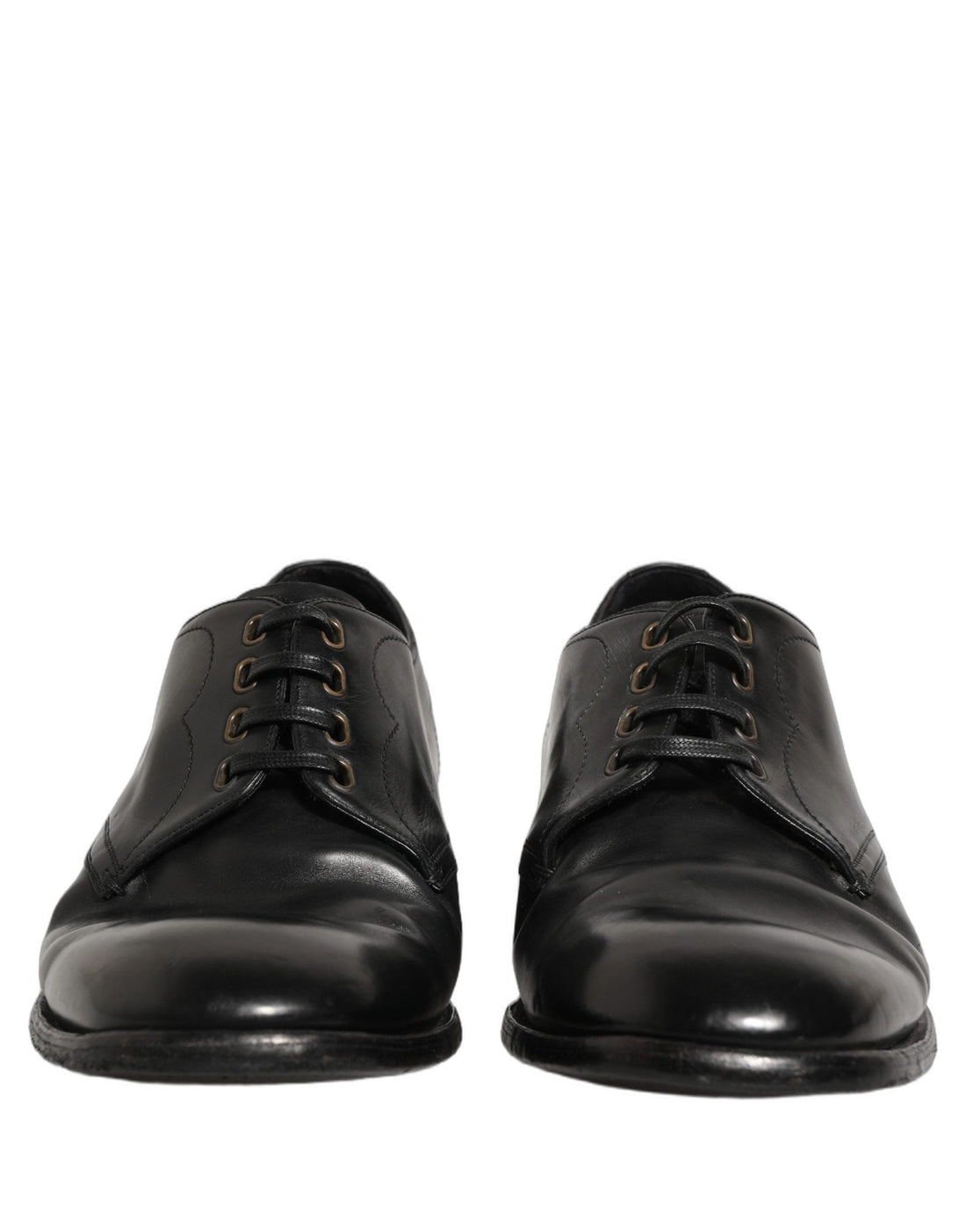 Dolce & Gabbana Black Leather Lace Up Derby Dress Formal Shoes - RIMODA