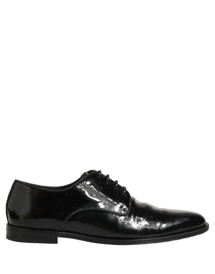 Dolce & Gabbana Black Leather Lace Up Derby Dress Formal Shoes - RIMODA