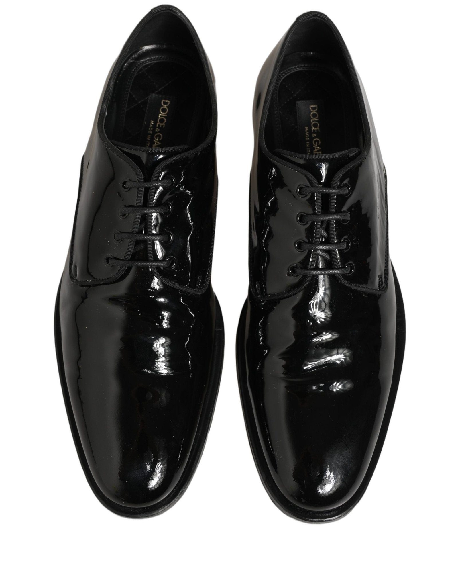 Dolce & Gabbana Black Leather Lace Up Derby Dress Formal Shoes - RIMODA